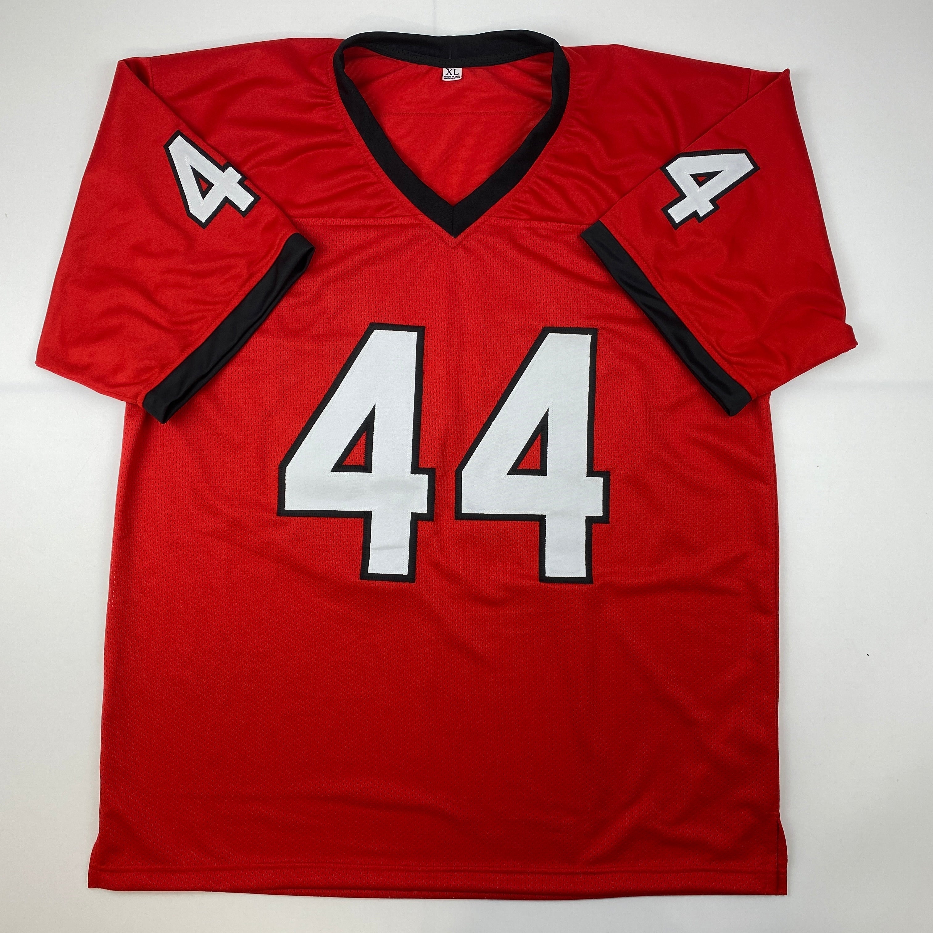 Autographed/Signed Travon Walker Georgia Red College Football Jersey Beckett BAS COA