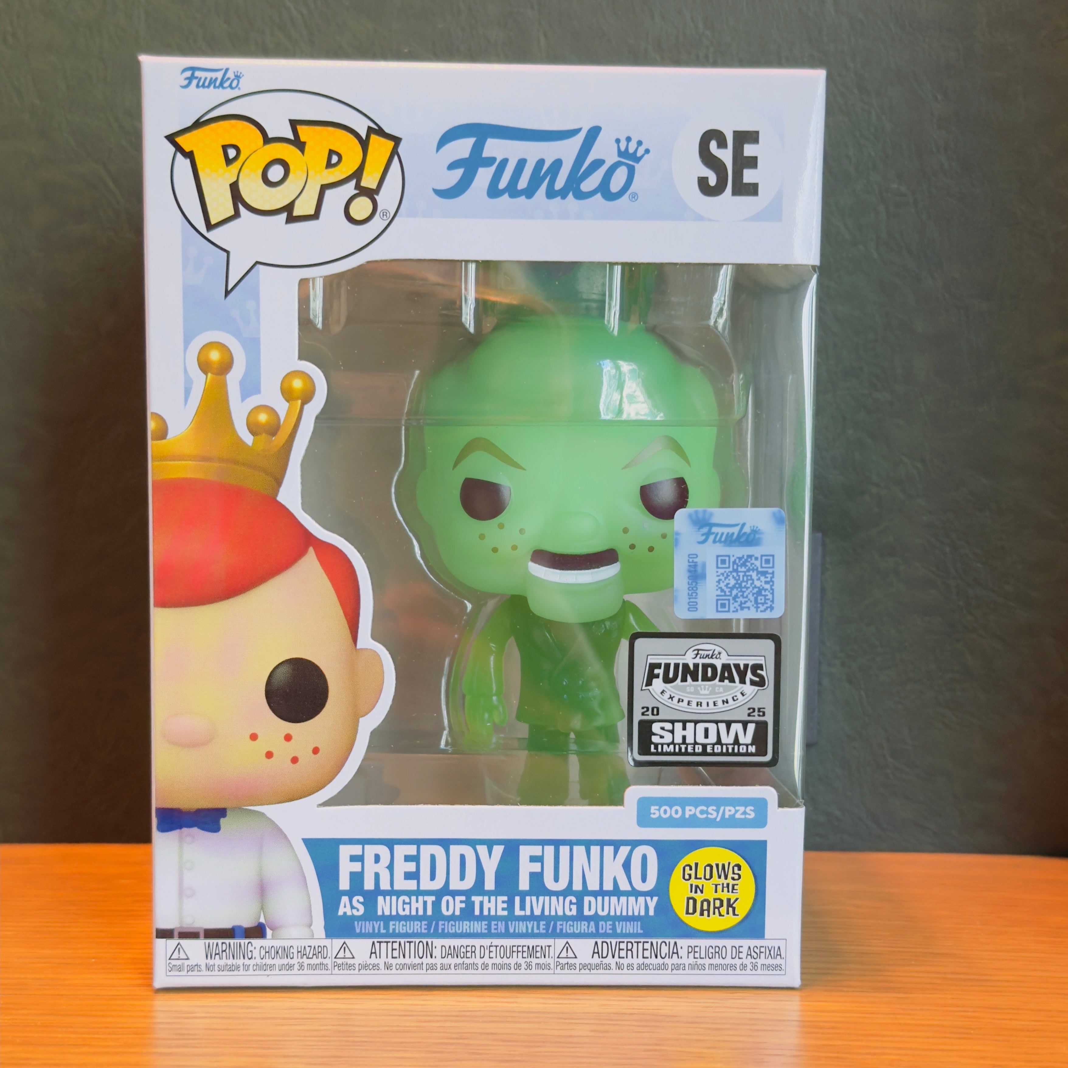 Funko Fundays Experience 2025: Pop! Originals R.L. STINE Freddy Funko as Night of the Living Dummy (Glow in the Dark) LE500