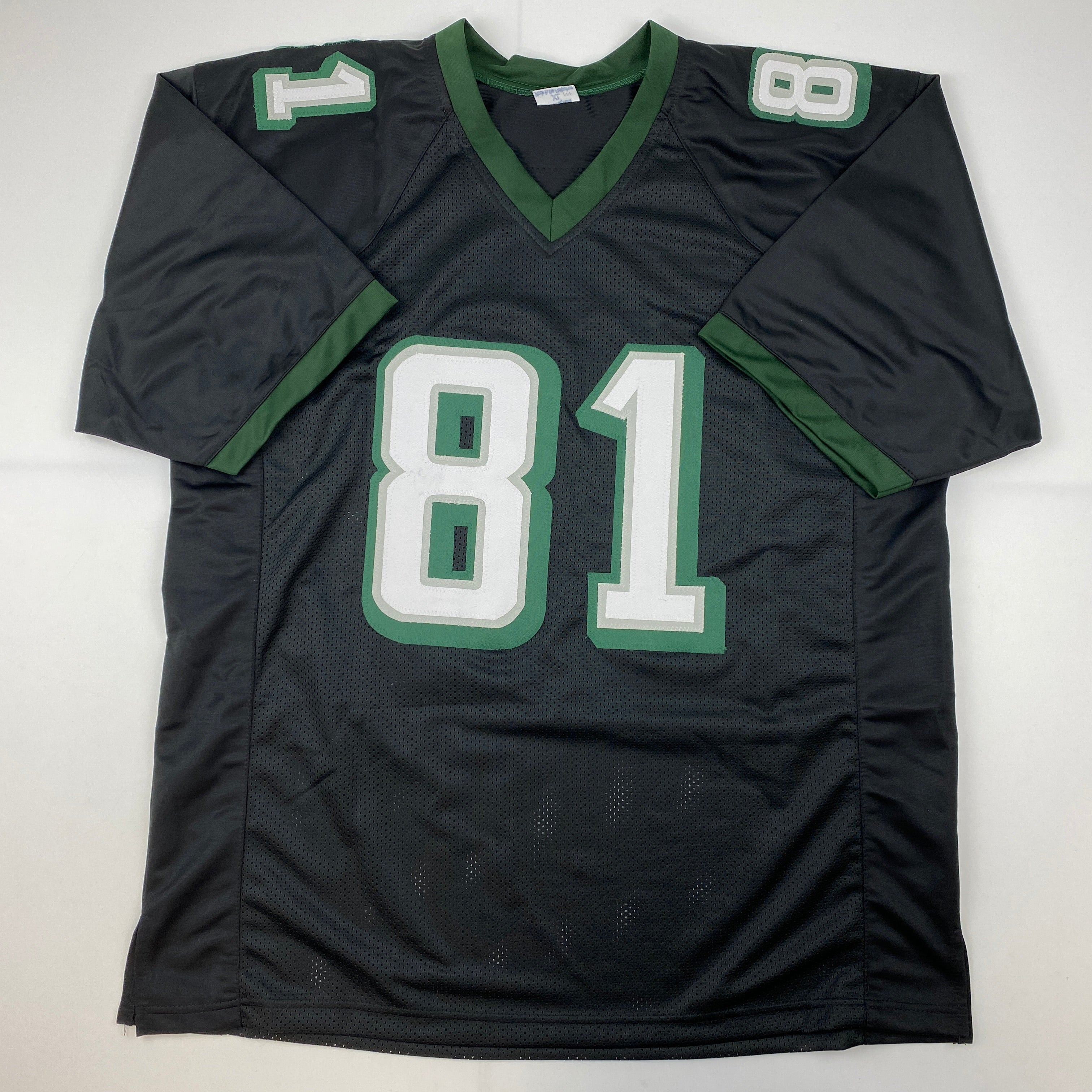 Autographed/Signed Terrell Owens Philadelphia Black Football Jersey JSA COA