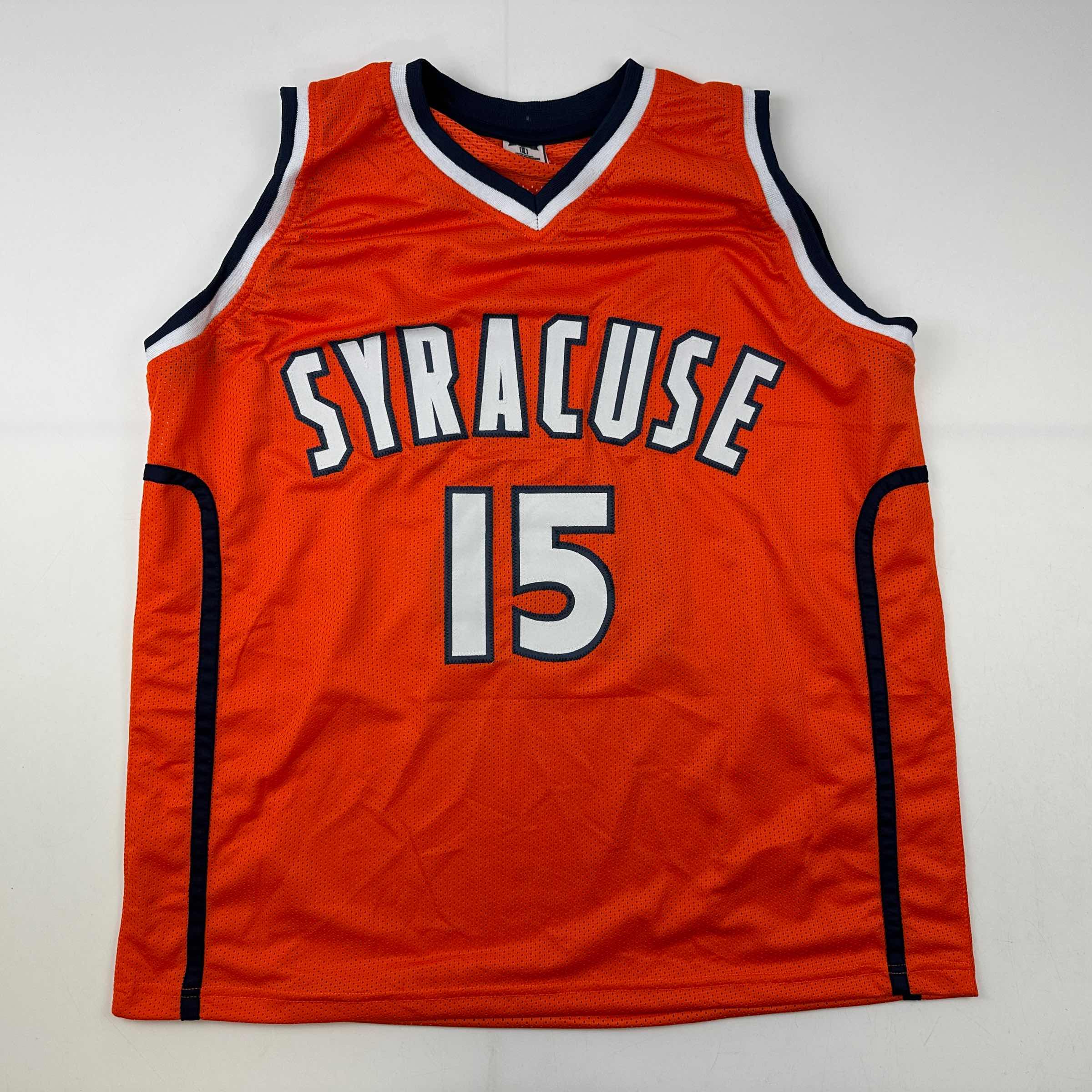 Facsimile Autographed Carmelo Anthony Syracuse Orange Reprint Laser Auto College Basketball Jersey Size Men's XL