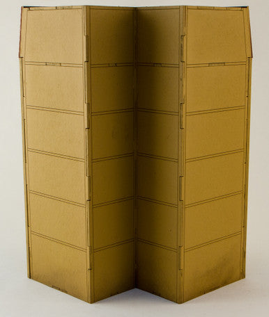 15mm European City Corner Building (Matboard) - 15MCSS125