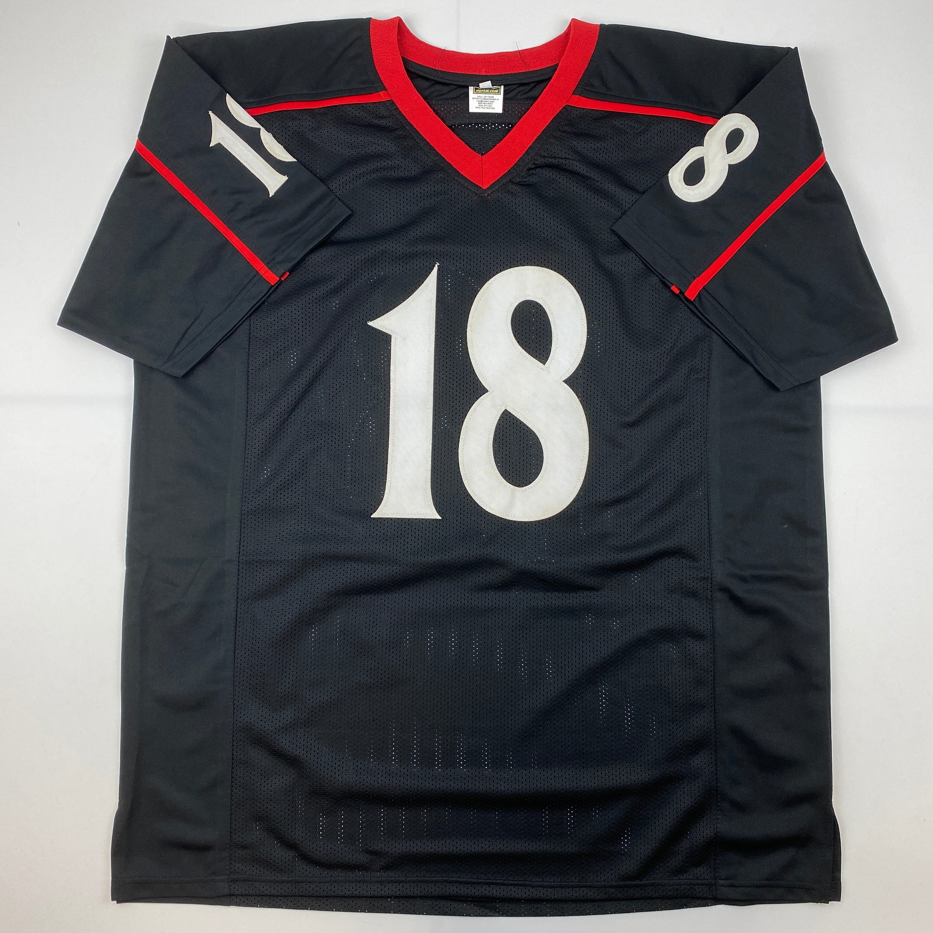 Facsimile Autographed Travis Kelce Cincinnati Black Reprint Laser Auto College Football Jersey Size Men's XL