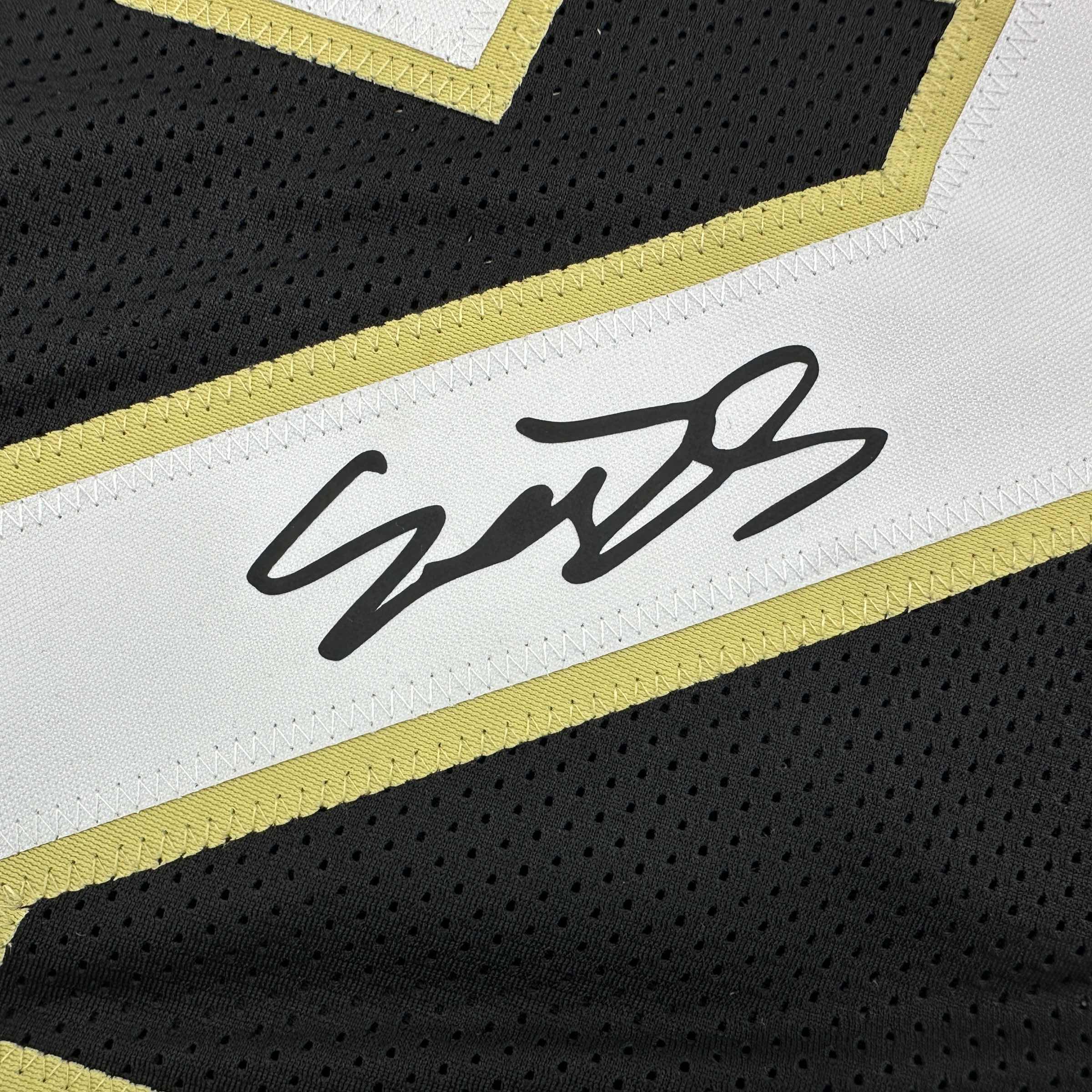 Facsimile Autographed Shedeur Sanders Colorado Black Reprint Laser Auto College Football Jersey Size Men's XL