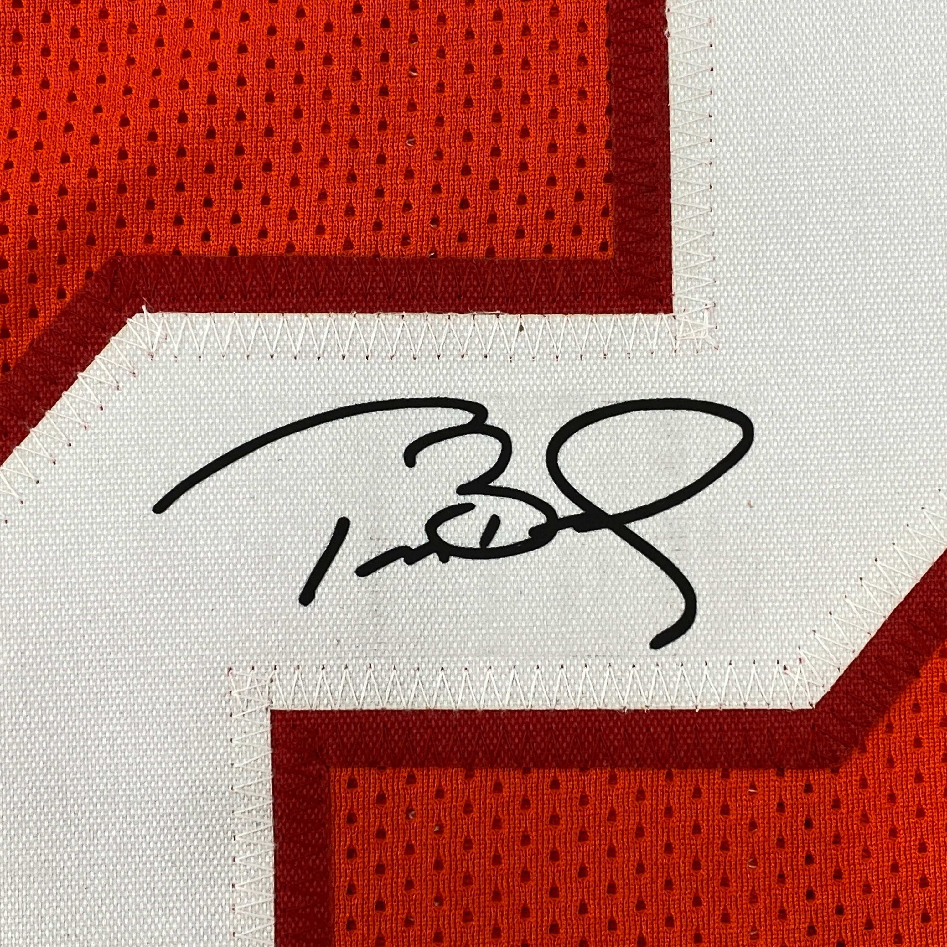 Facsimile Autographed Tom Brady Tampa Bay Orange Throwback Reprint Laser Auto Football Jersey Size Men's XL