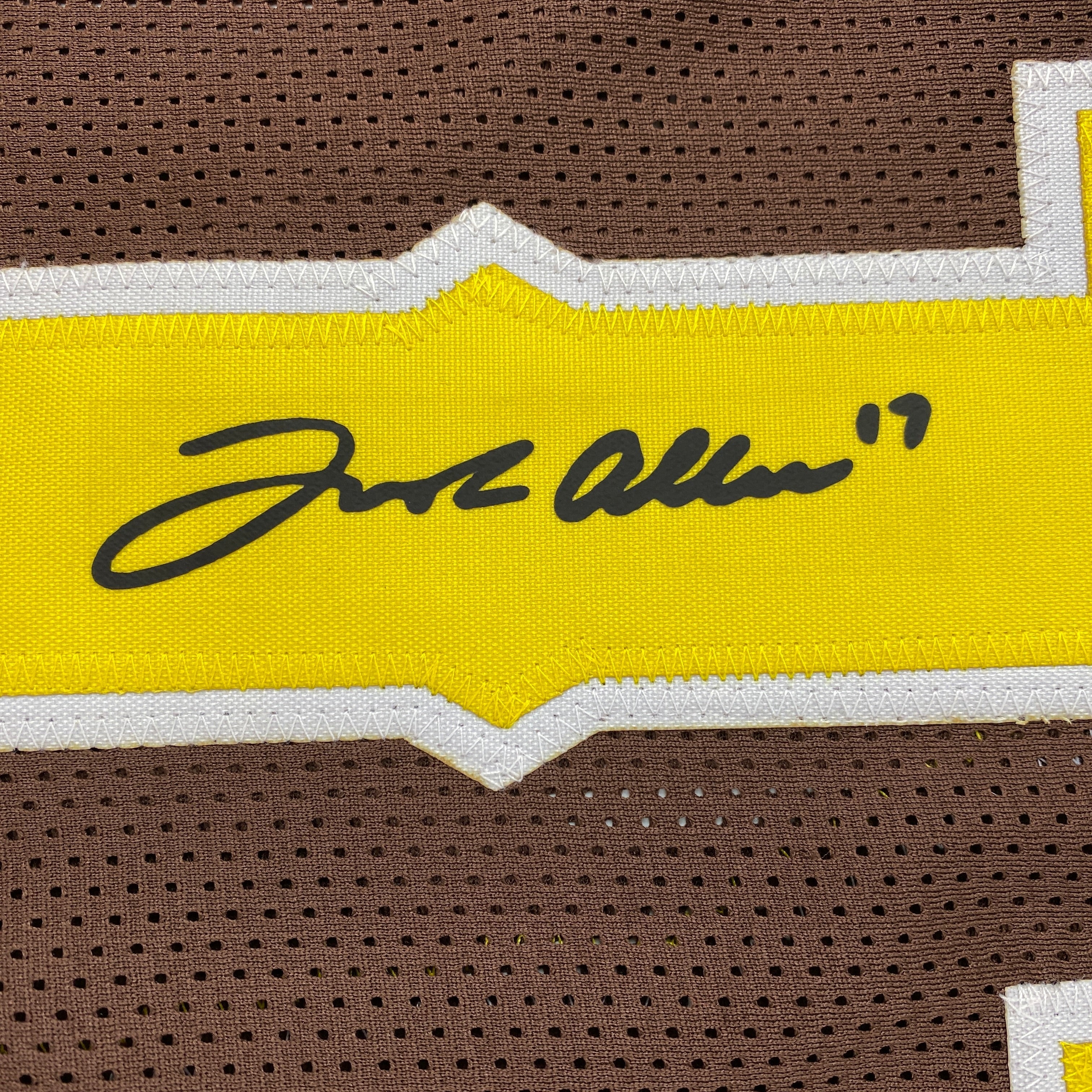 Facsimile Autographed Josh Allen Wyoming Brown Reprint Laser Auto College Football Jersey Size Men's XL