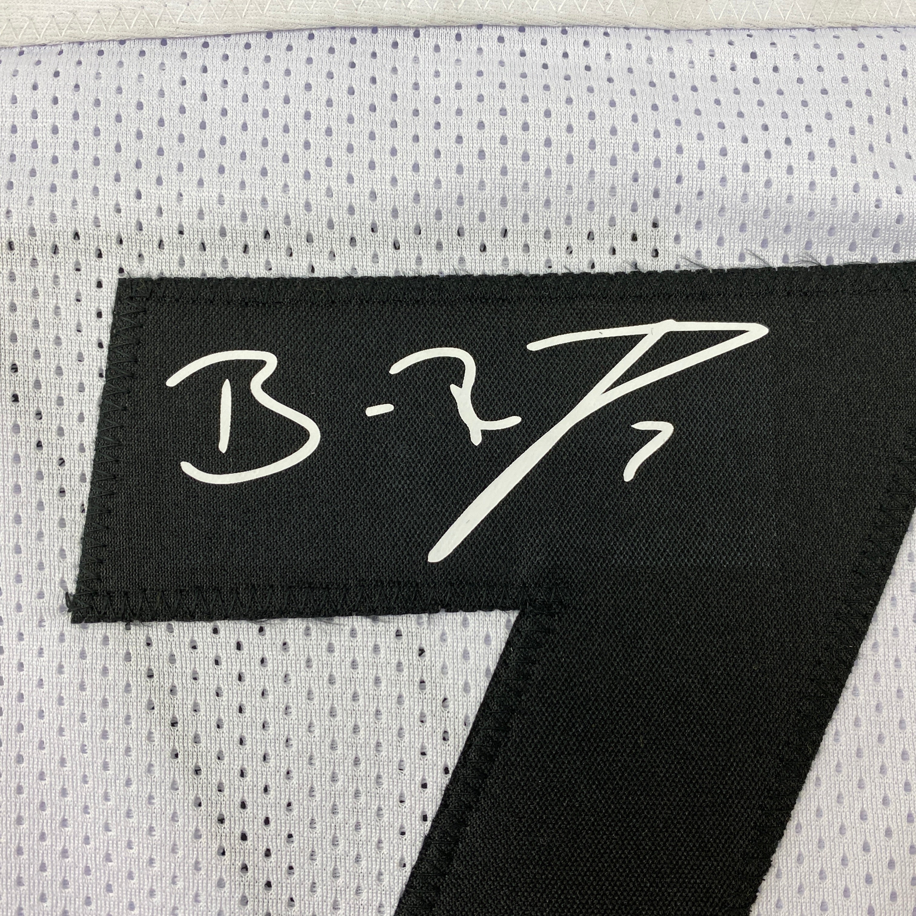 Facsimile Autographed Ben Roethlisberger Pittsburgh White Reprint Laser Auto Football Jersey Size Men's XL