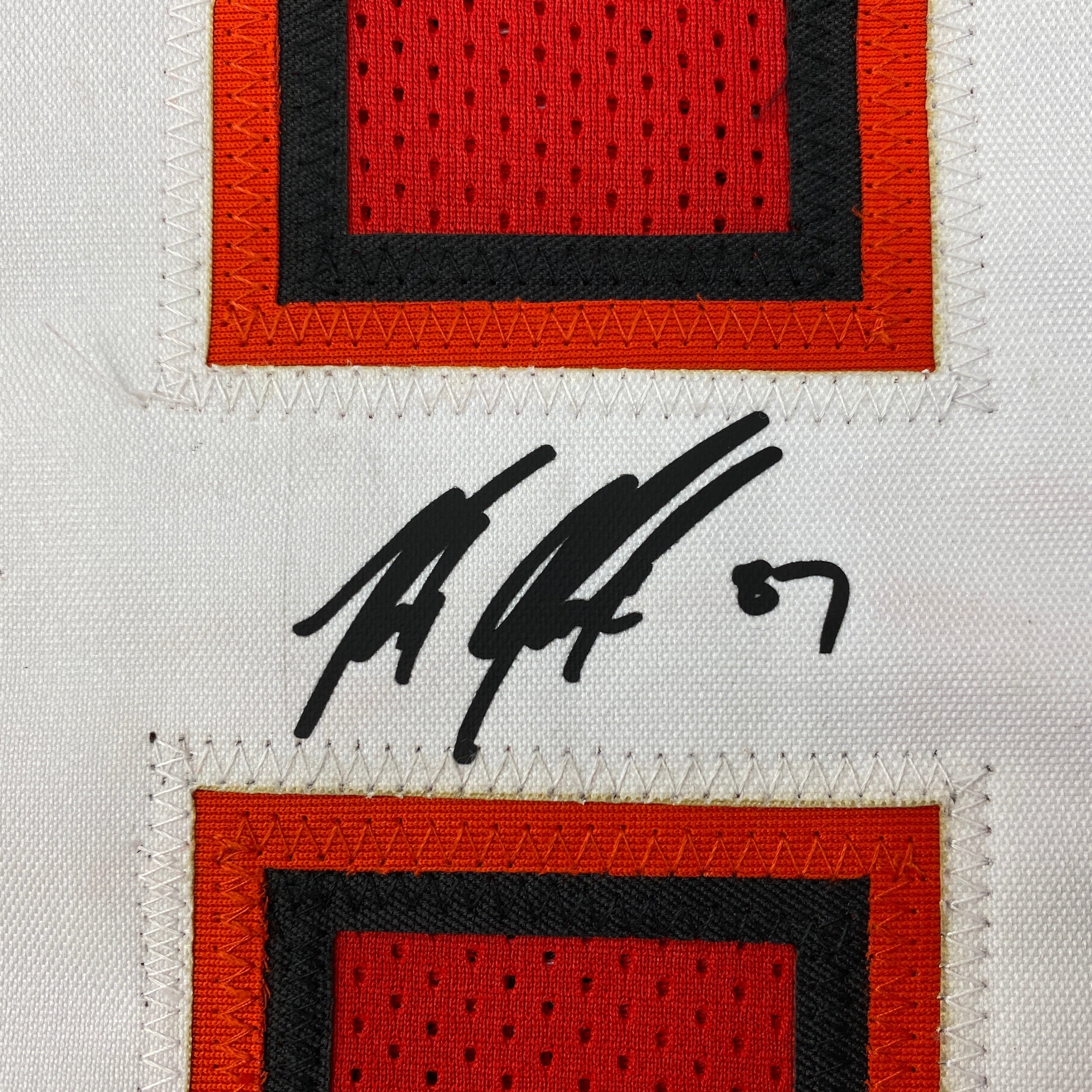 Facsimile Autographed Rob Gronk Gronkowski Tampa Bay Red Reprint Laser Auto Football Jersey Size Men's XL