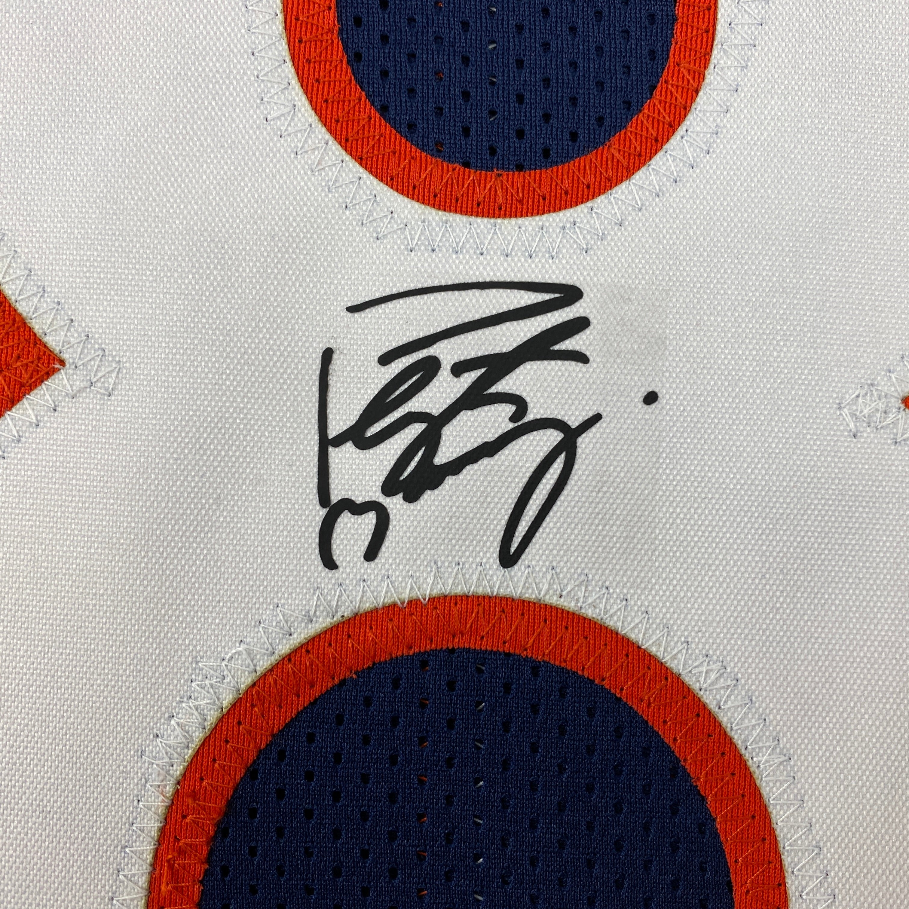 Facsimile Autographed Peyton Manning Denver Blue Reprint Laser Auto Football Jersey Size Men's XL