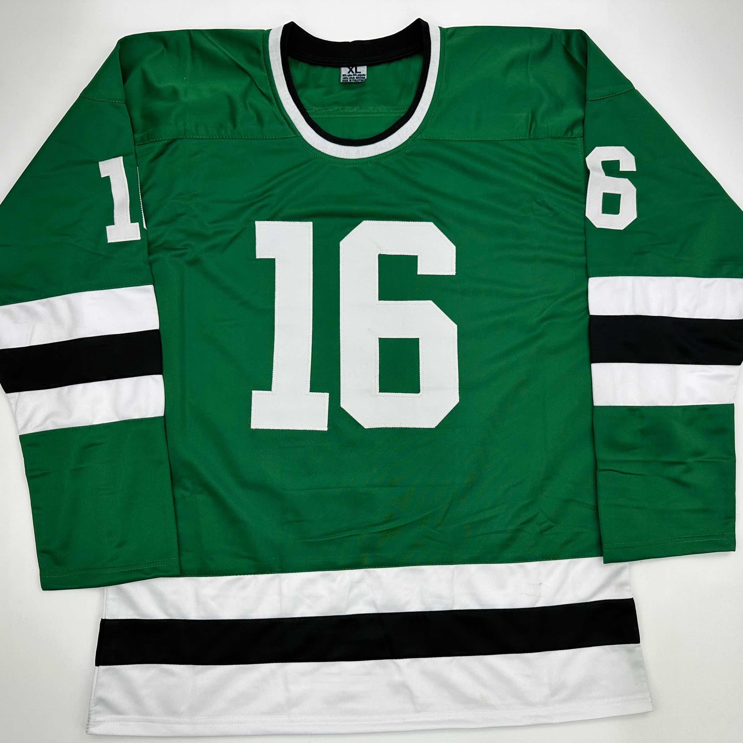 Autographed/Signed Joe Pavelski Dallas Green Retro Hockey Jersey JSA COA