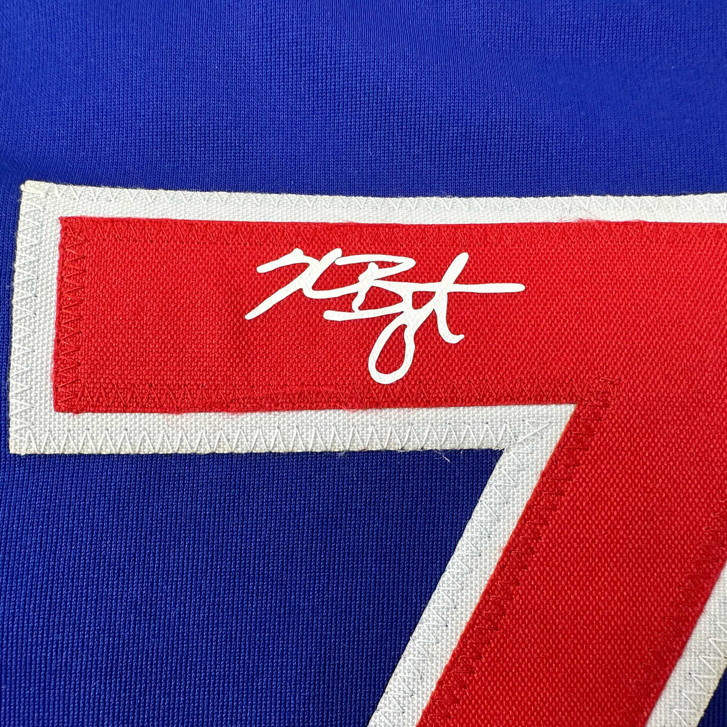 Facsimile Autographed Kris Bryant Chicago Blue Reprint Laser Auto Baseball Jersey Size Men's XL