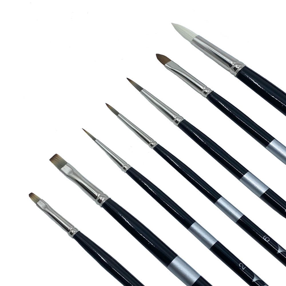 Eric Johnson 7-Piece Trekell Brush Set for Oil Painting