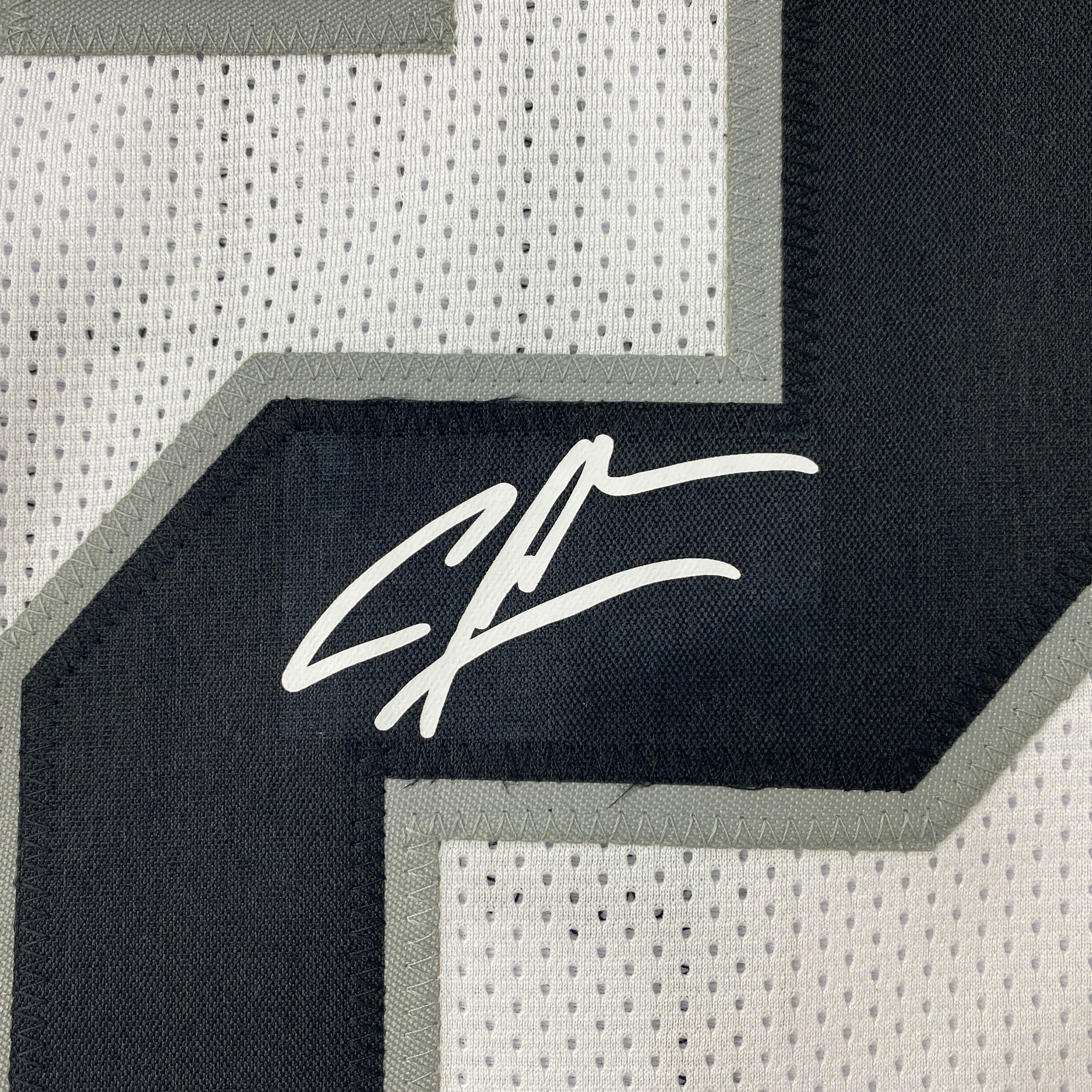 Facsimile Autographed Charles Woodson Oakland Las Vegas White Reprint Laser Auto Football Jersey Size Men's XL