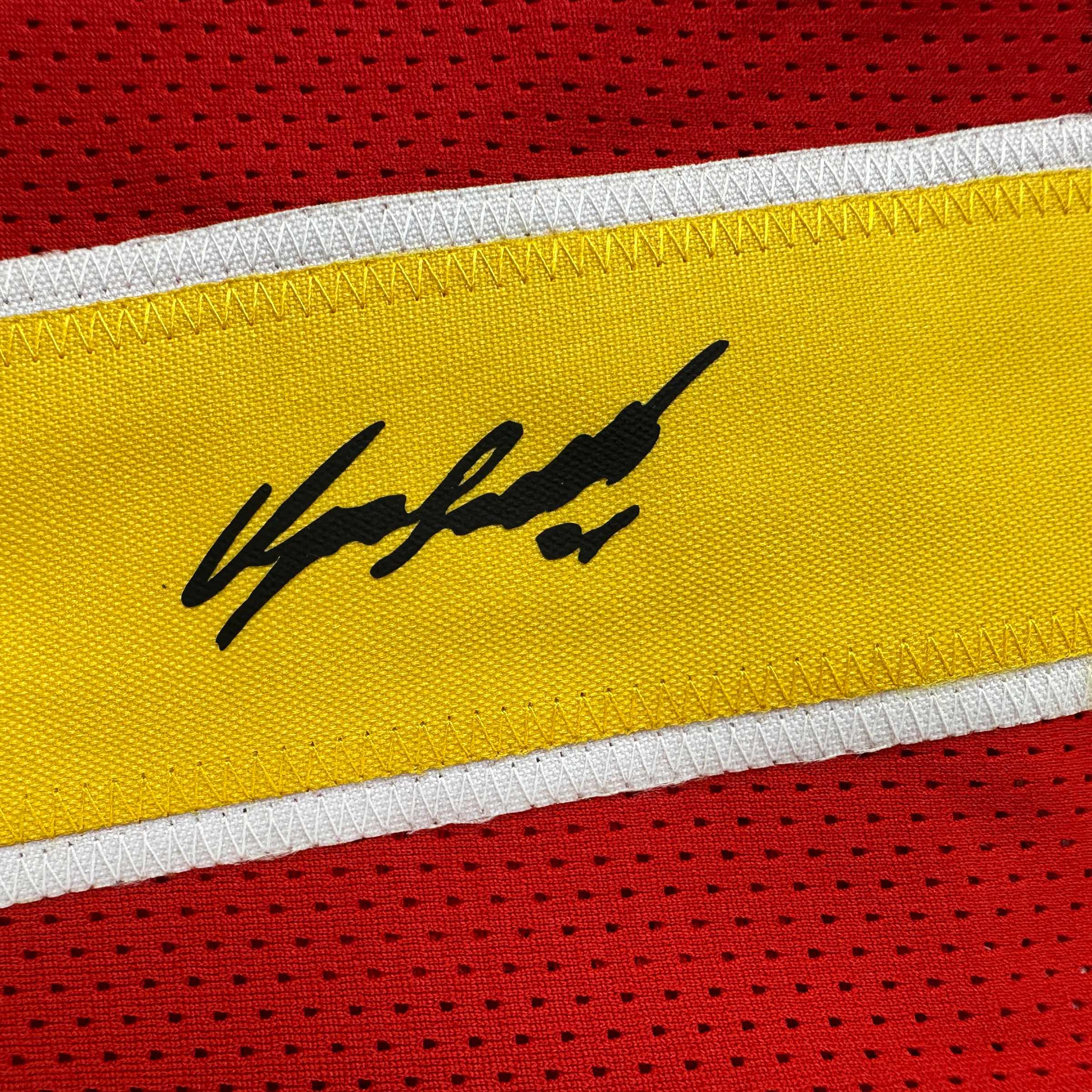 Facsimile Autographed Dominique Wilkins Atlanta Red Reprint Laser Auto Basketball Jersey Size Men's XL