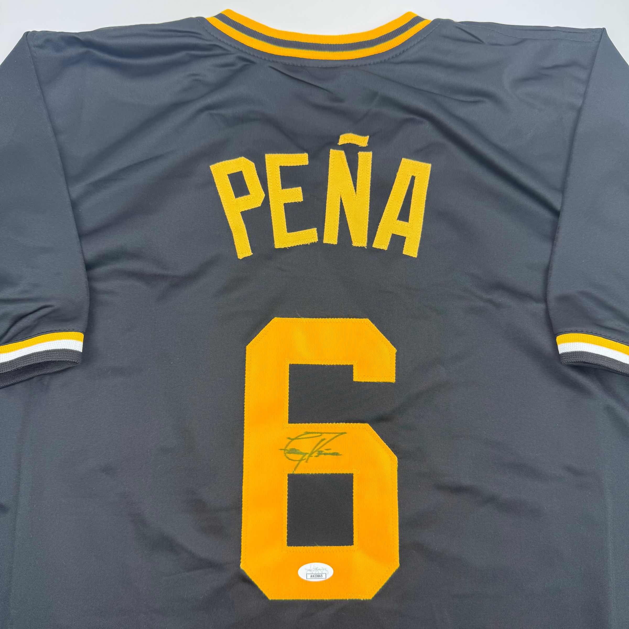 Autographed/Signed Tony Pena Pittsburgh Black Baseball Jersey JSA COA