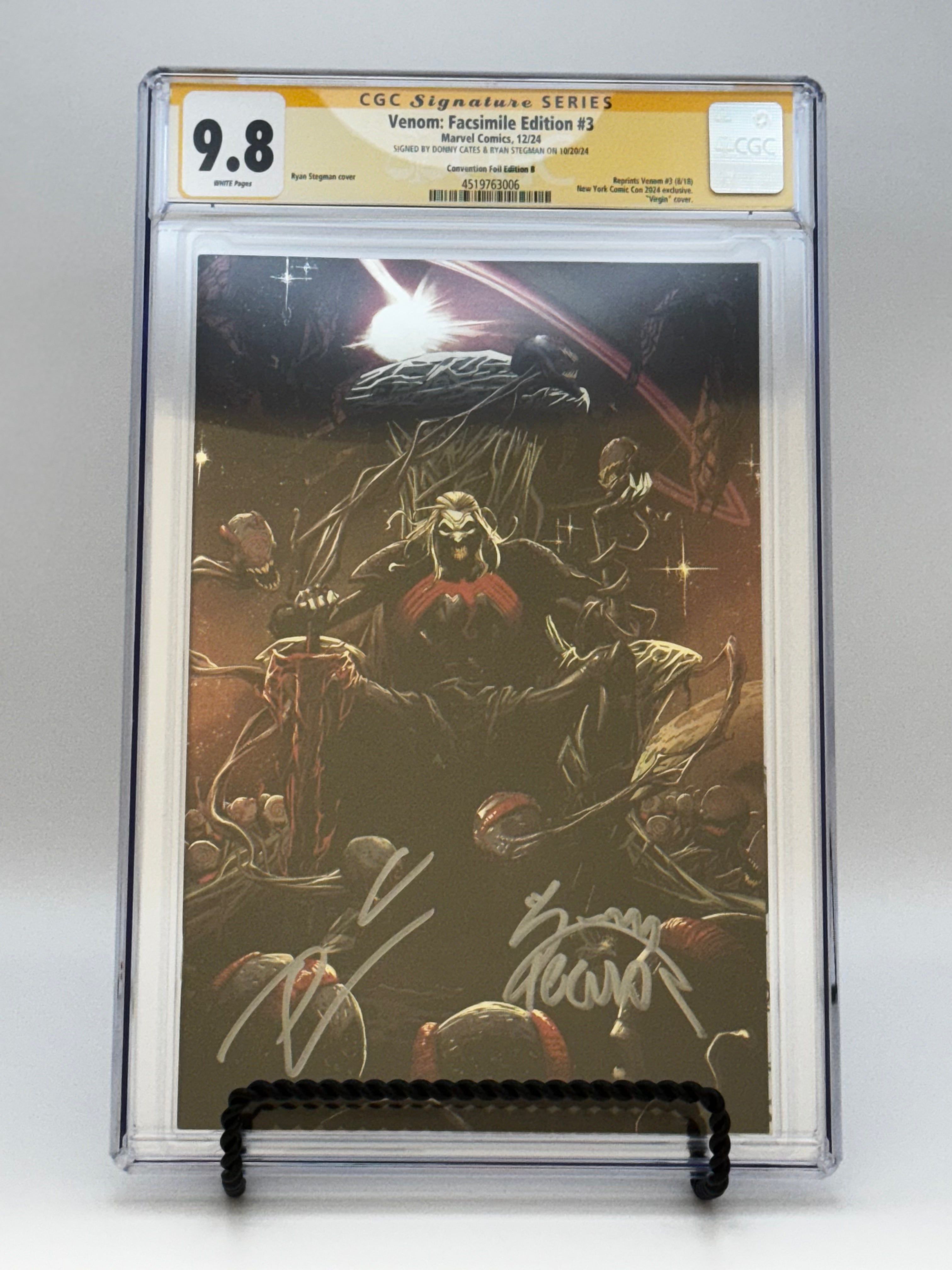 SIGNED DONNY CATES | RYAN STEGMAN][FOIL] VENOM #3 UNKNOWN