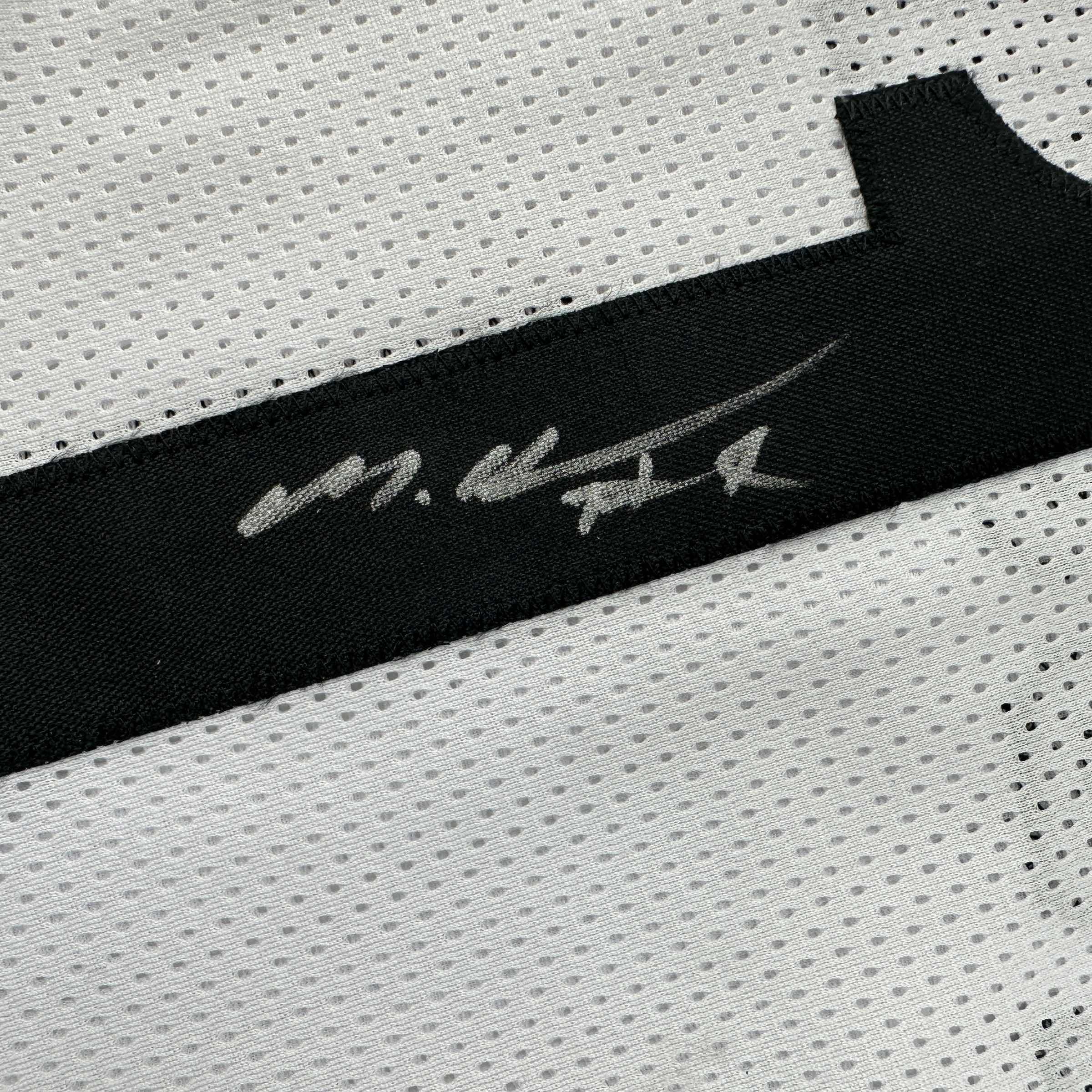 Autographed/Signed Mikal Bridges Brooklyn White Basketball Jersey Beckett BAS COA