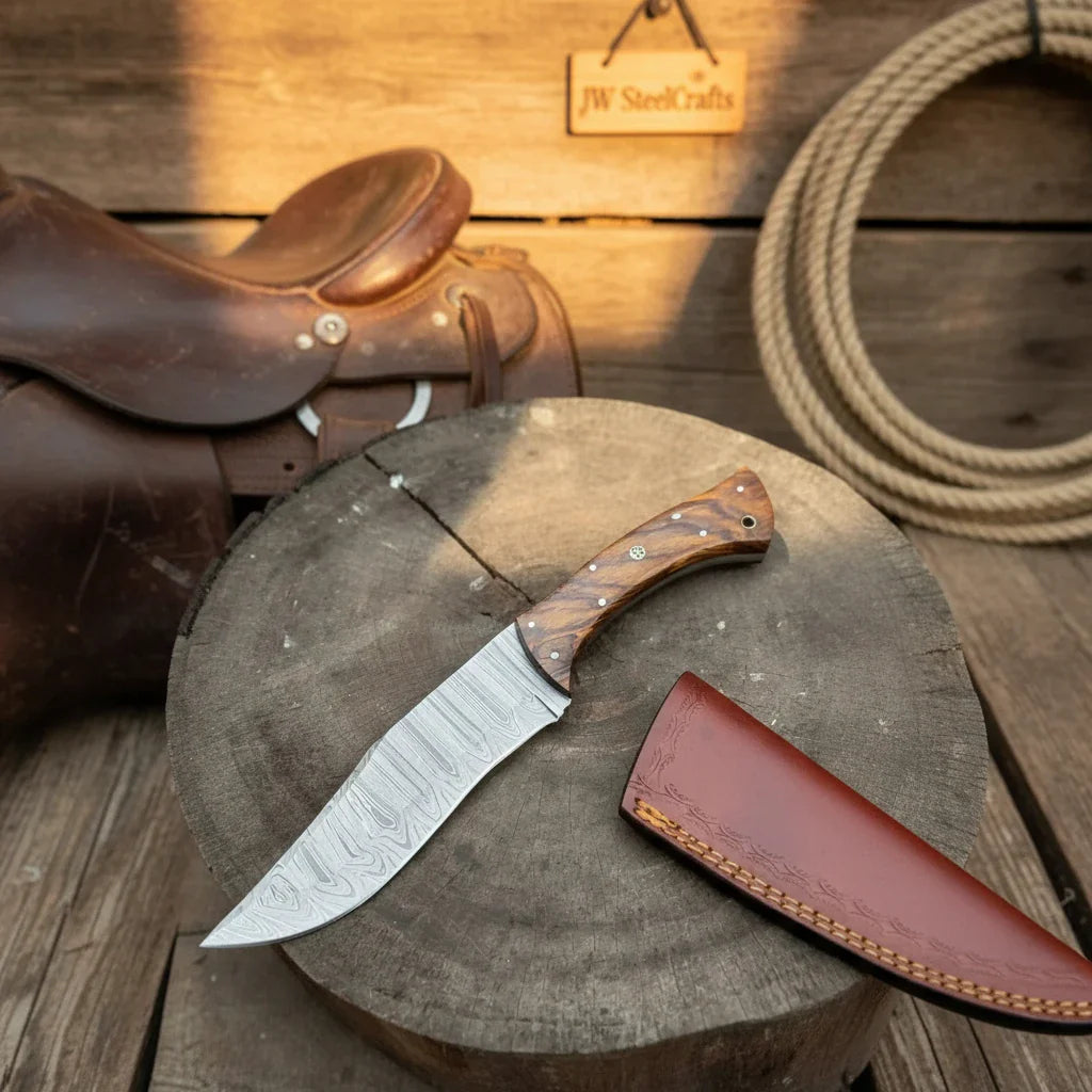 Professional Carving Knife 6 Inch Blade Wooden Handle Tool