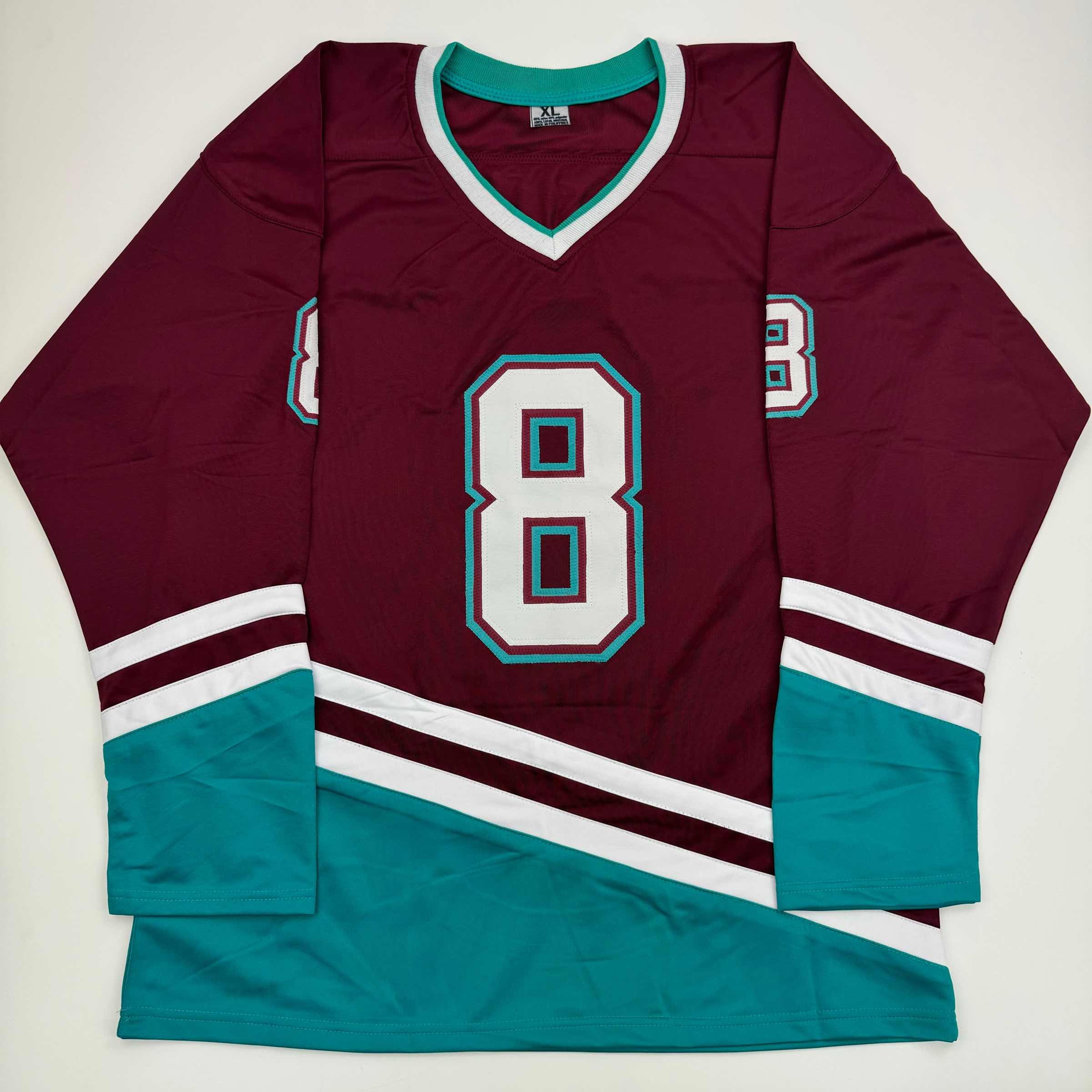 Autographed/Signed Teemu Selanne Anaheim Maroon Retro Hockey Jersey JSA COA