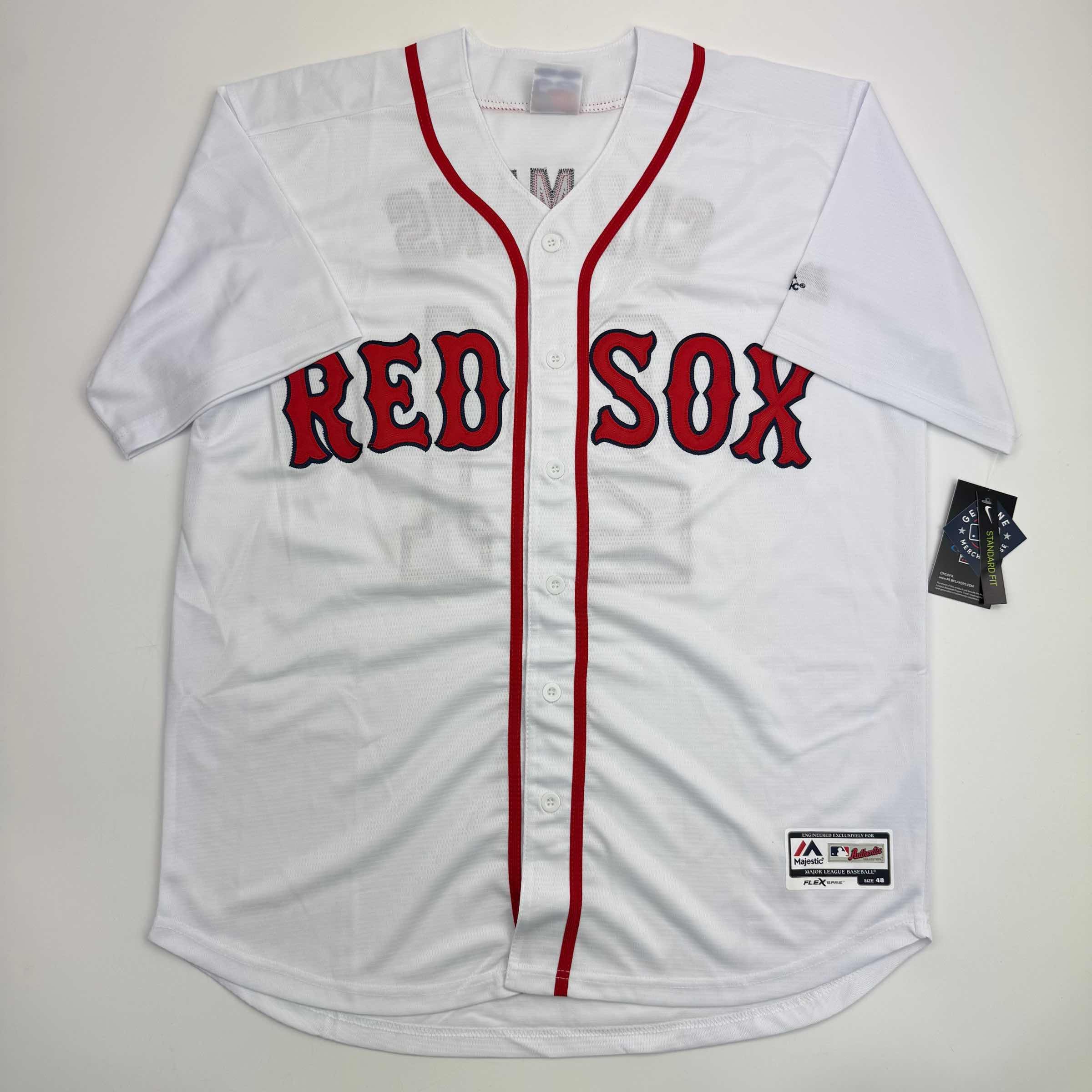 Autographed/Signed Roger Clemens "Rocket" Boston White Baseball Jersey JSA COA