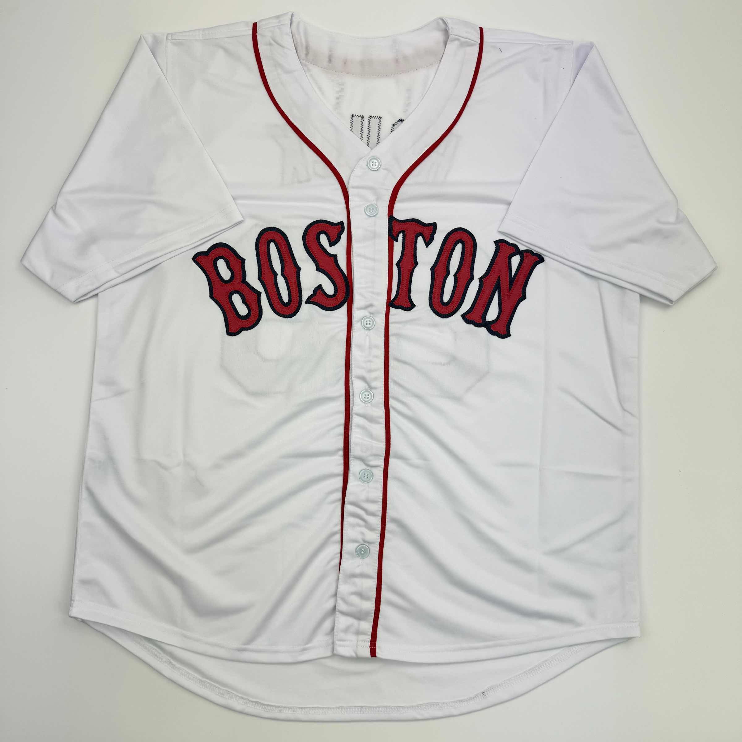 Autographed/Signed Tanner Houck Boston White Baseball Jersey JSA COA