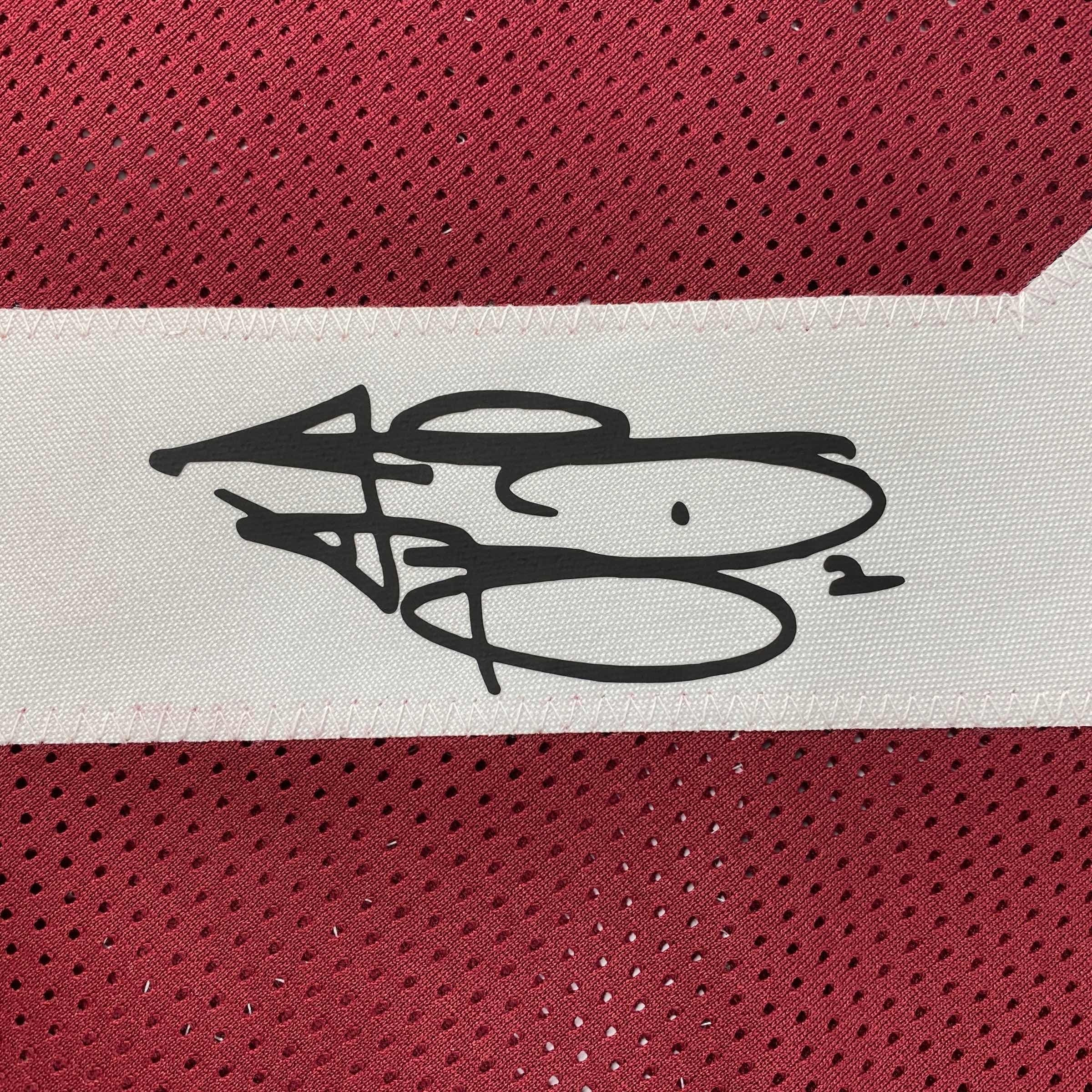 Facsimile Autographed Johnny Manziel Texas A&M Maroon Reprint Laser Auto College Football Jersey Size Men's XL