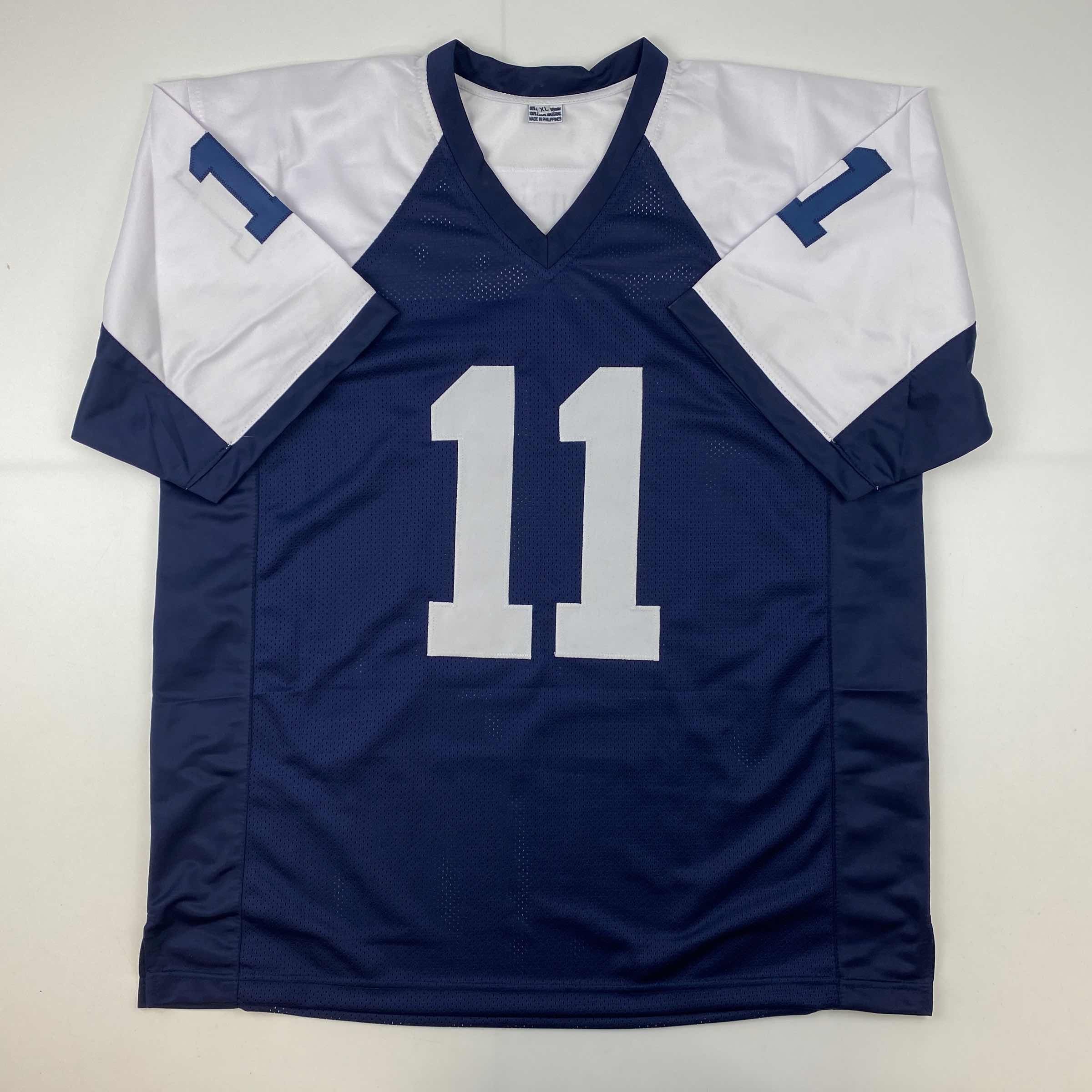 Facsimile Autographed Micah Parsons Dallas Thanksgiving Day Reprint Laser Auto Football Jersey Size Men's XL