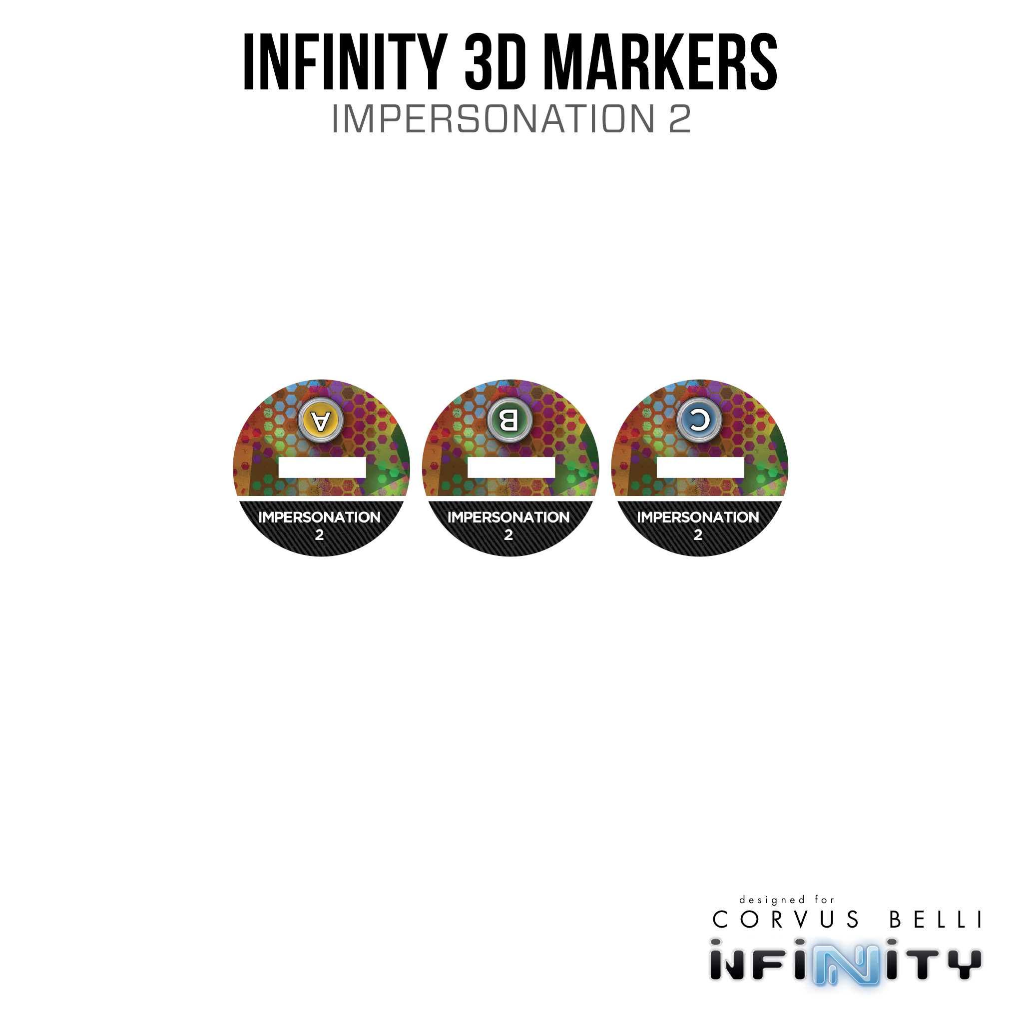 Infinity 3D Markers: Greif Operators (Tohaa) (25mm Impersonation-2)