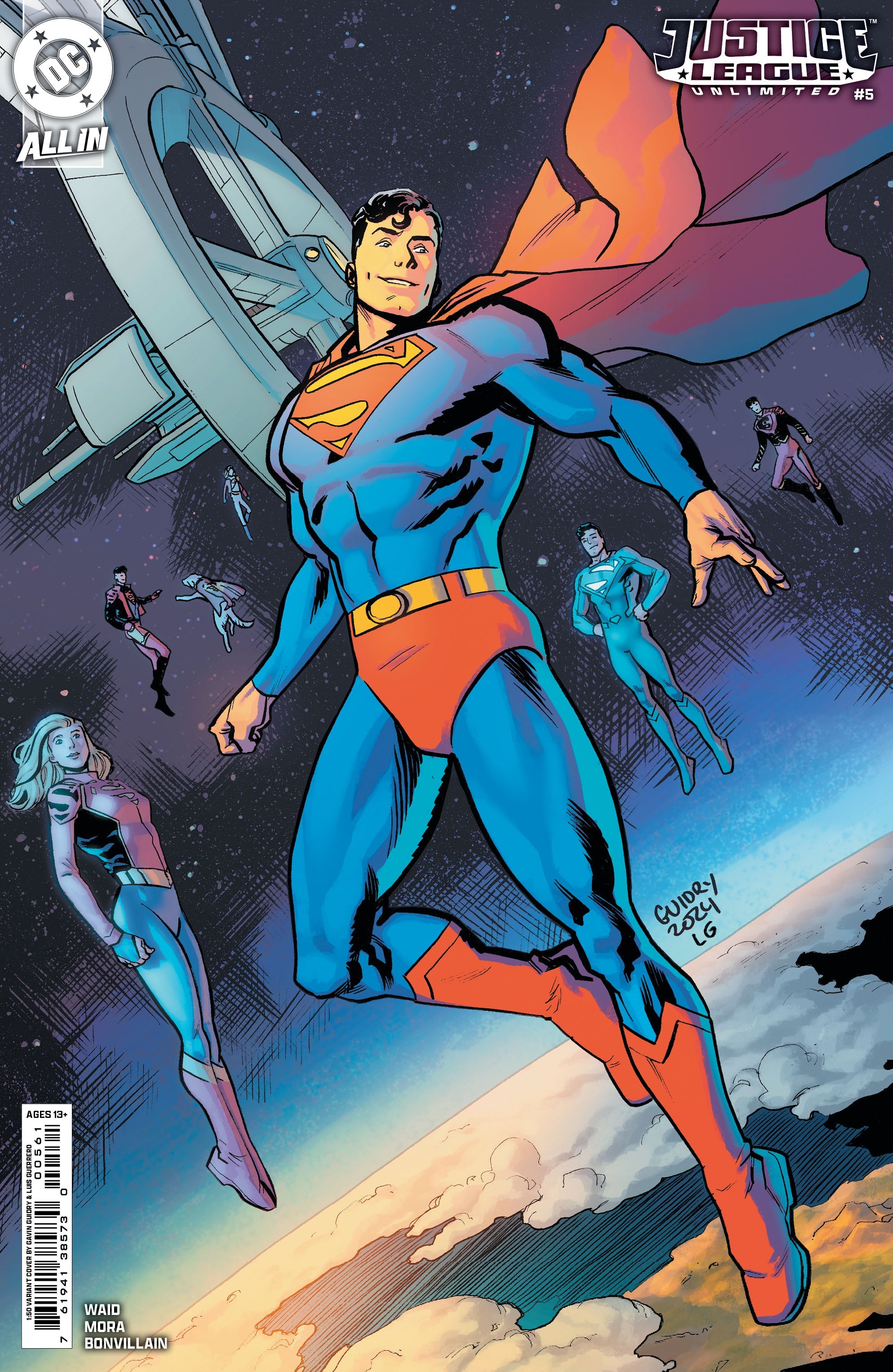 Justice League Unlimited #5 G 1:50 Gavin Guidry Variant (03/26/2025) Dc