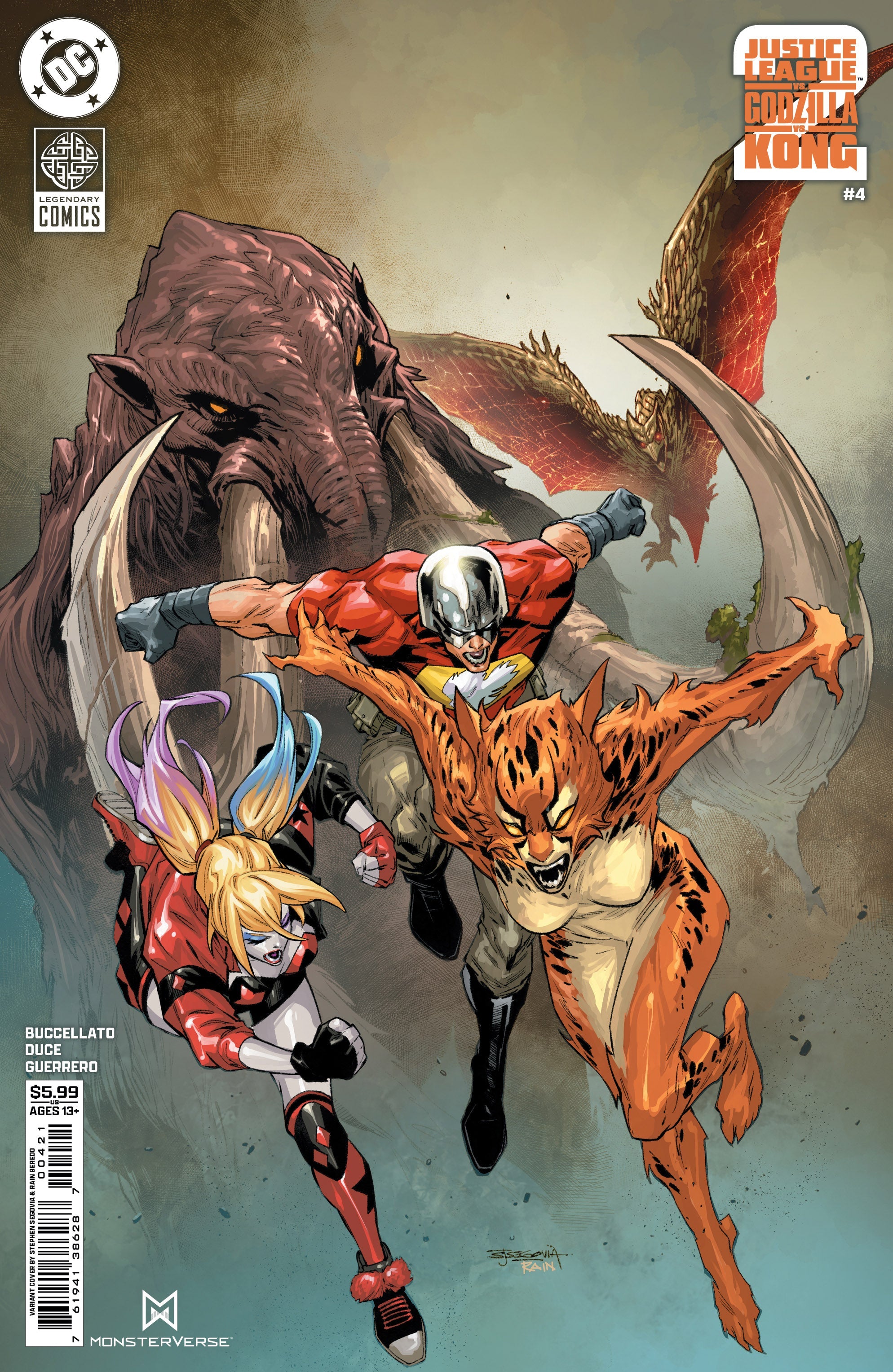 Justice League Vs Godzilla Vs Kong 2 #4 (Of 7) B Sephen Segovia Variant (09/03/2025) Dc