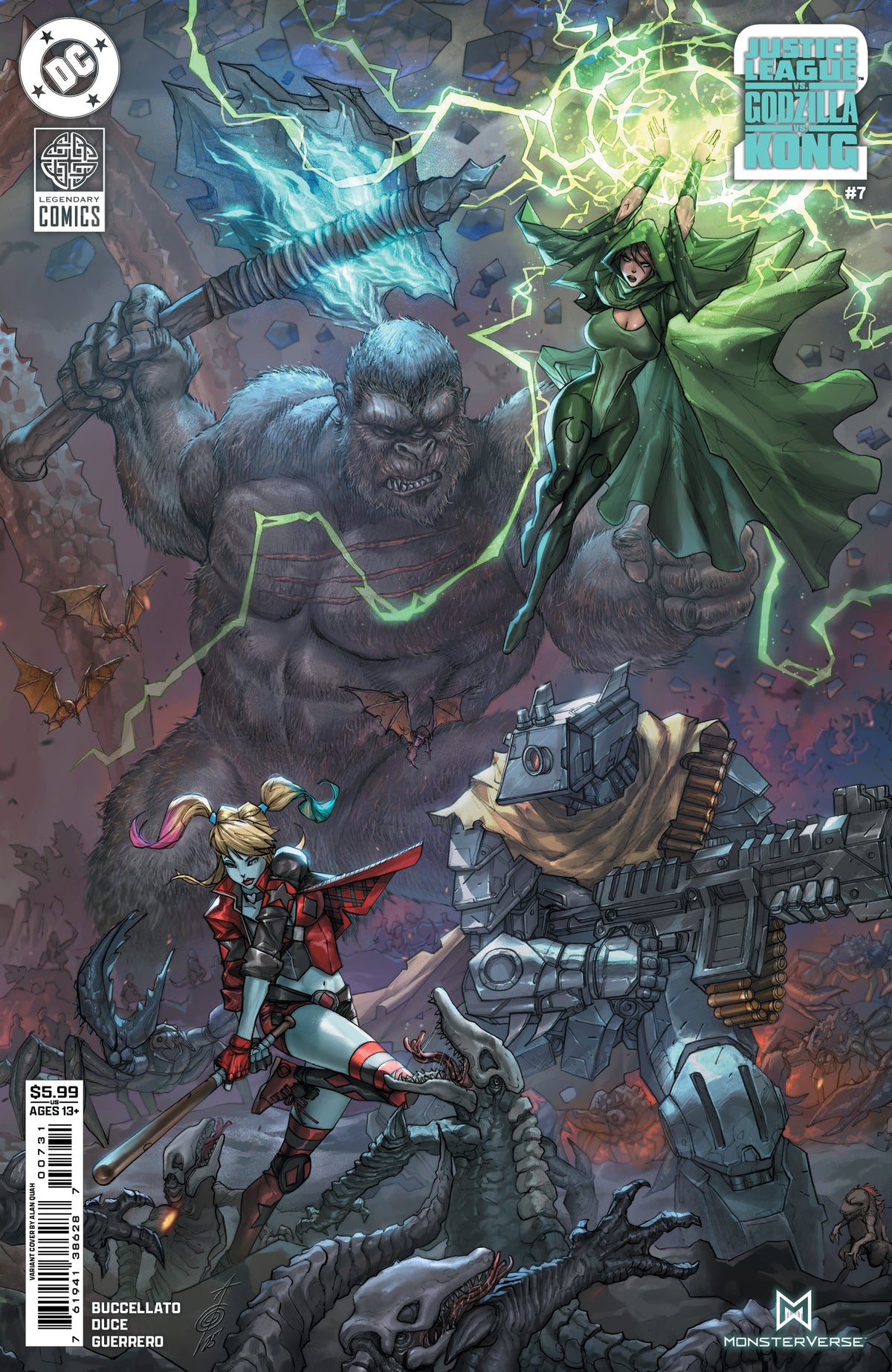 Justice League Vs Godzilla Vs Kong 2 #7 (Of 7) C Alan Quah Variant (02/25/2026) Dc