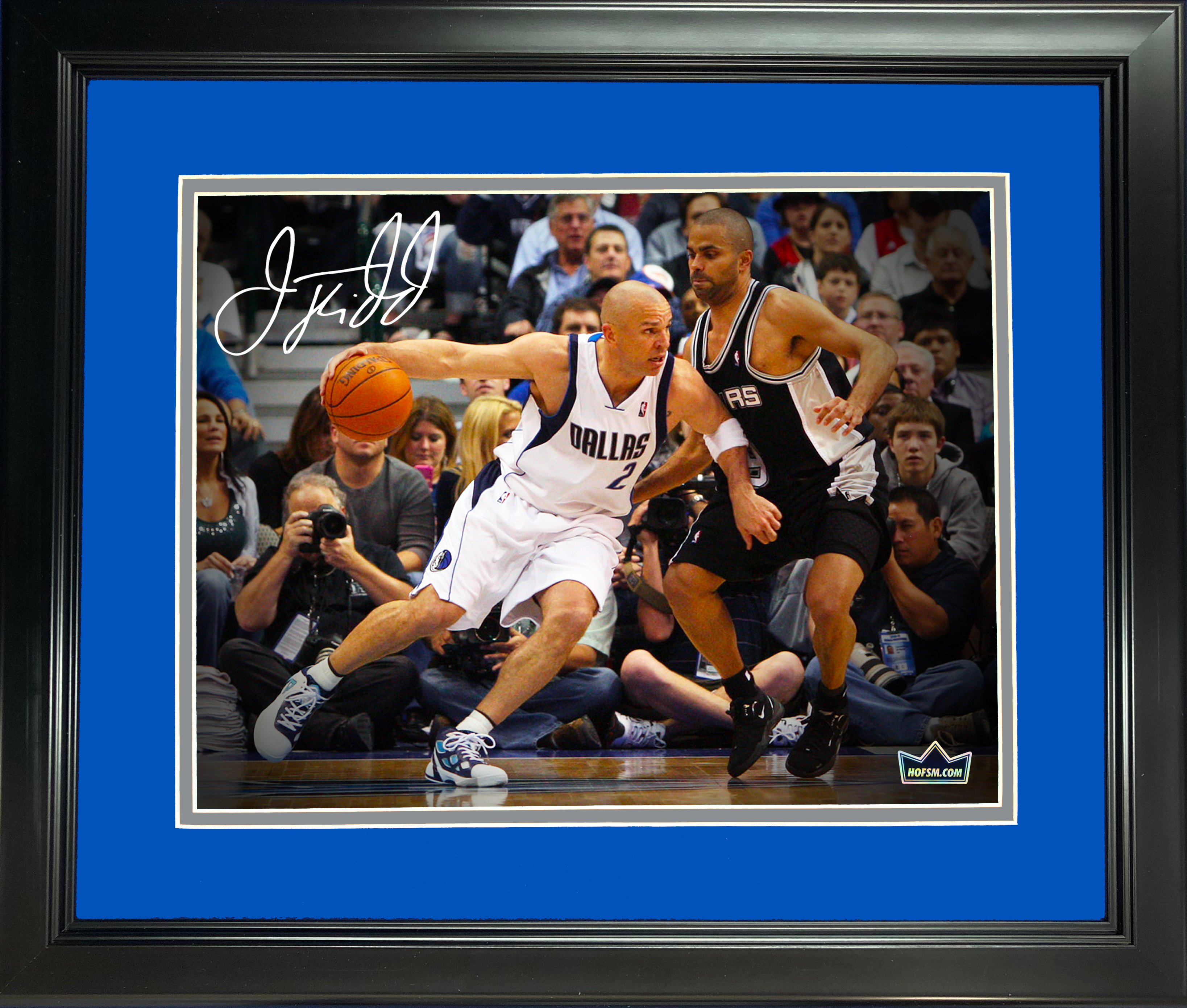 Framed Jason Kidd Facsimile Laser Engraved Signature Auto 11"x14" Basketball Photo HOFSM Holo