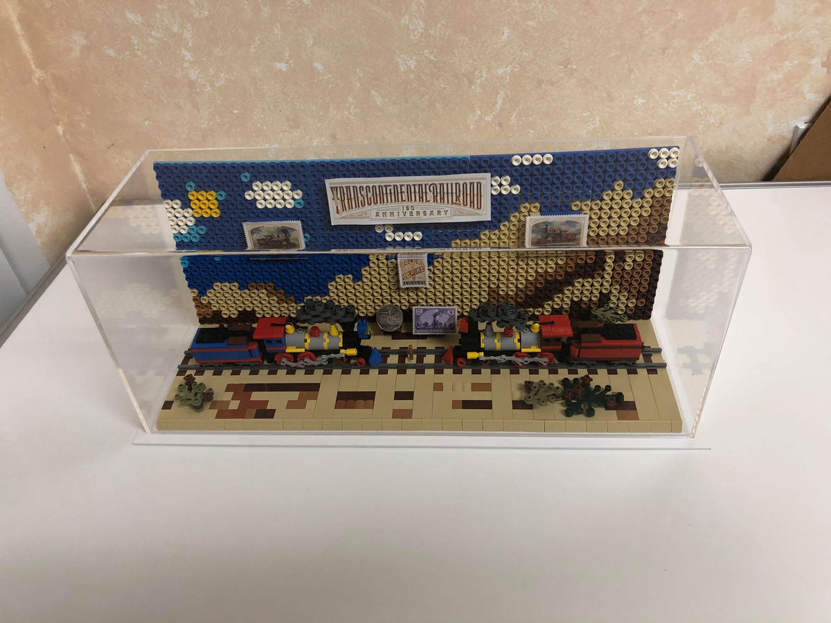 Versatile Acrylic Display Cases with Double Sheet Base with Mirror Case