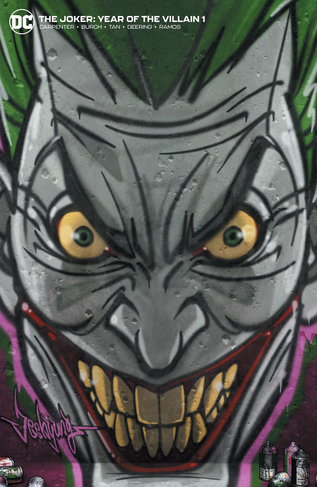 JOKER YEAR OF THE VILLAIN #1 Jeehyung Lee Harley Quinn Graffiti Variant Virgin (10/09/2019) DC