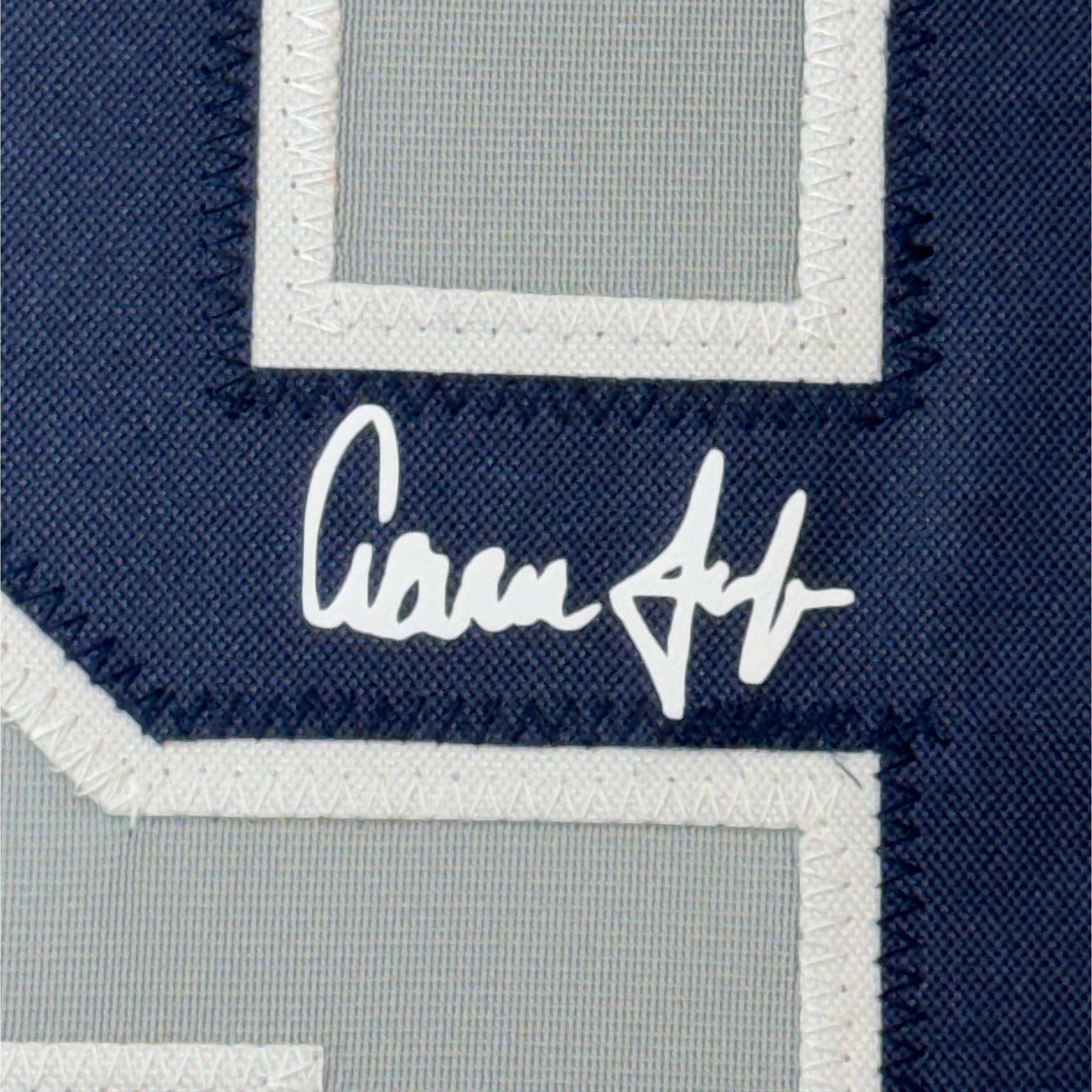Framed Facsimile Autographed Aaron Judge 35x39 New York Grey Reprint Laser Auto Baseball Jersey