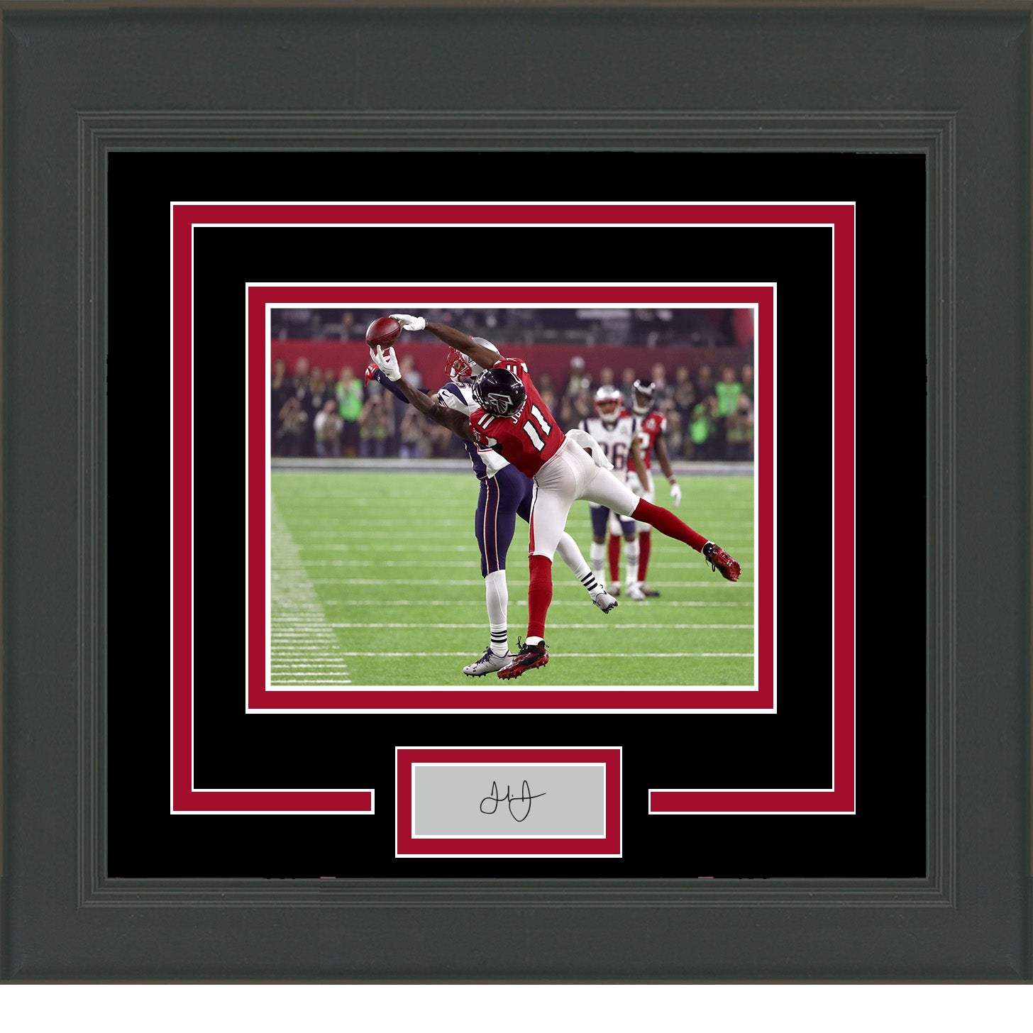 Framed Julio Jones Facsimile Laser Engraved Signature Auto Atlanta Falcons 11x14 Football Photo