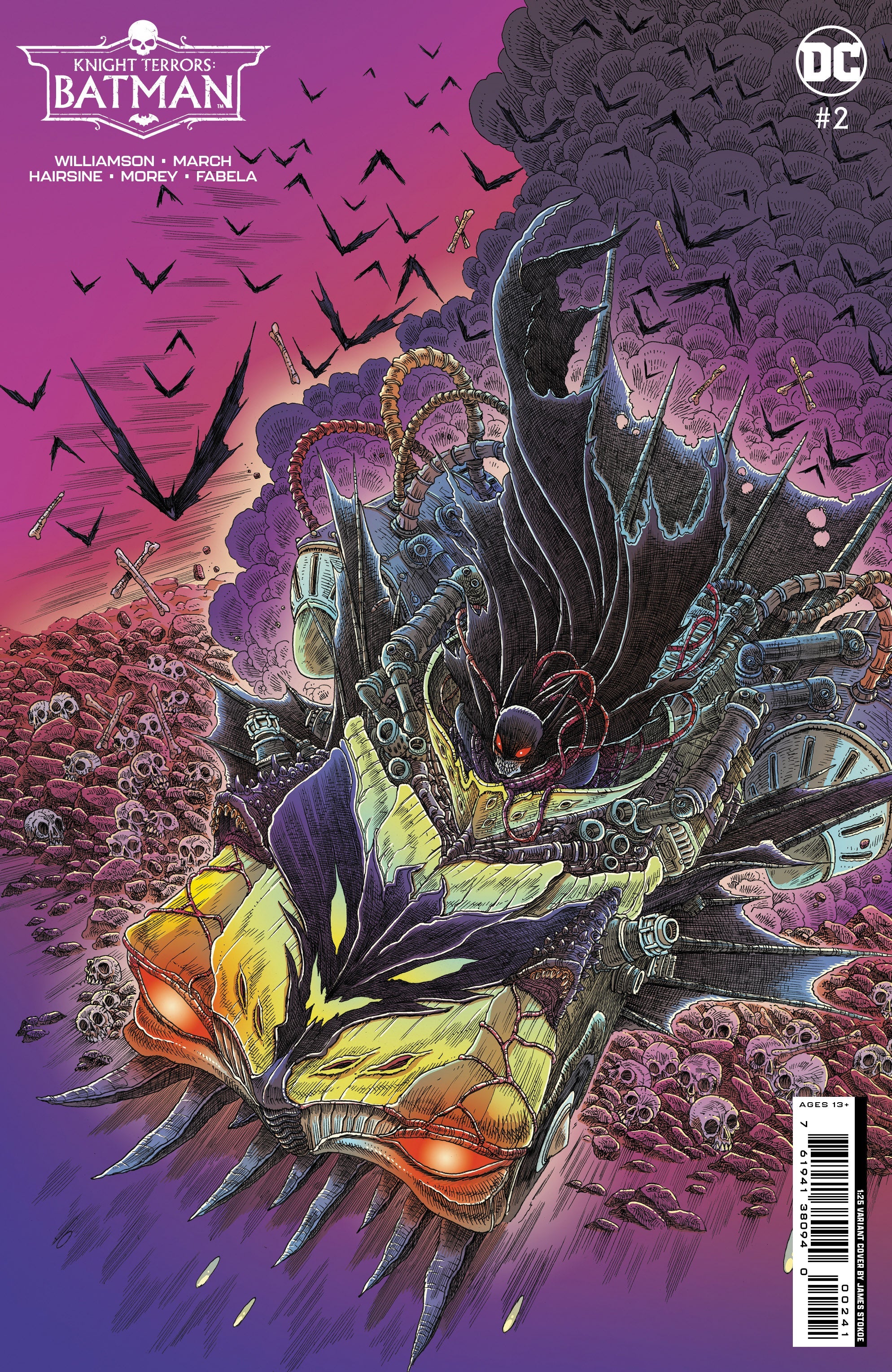 Knight Terrors Batman #2 (Of 2) D 1:25 James Stokoe Card Stock Variant (08/01/2023) Dc