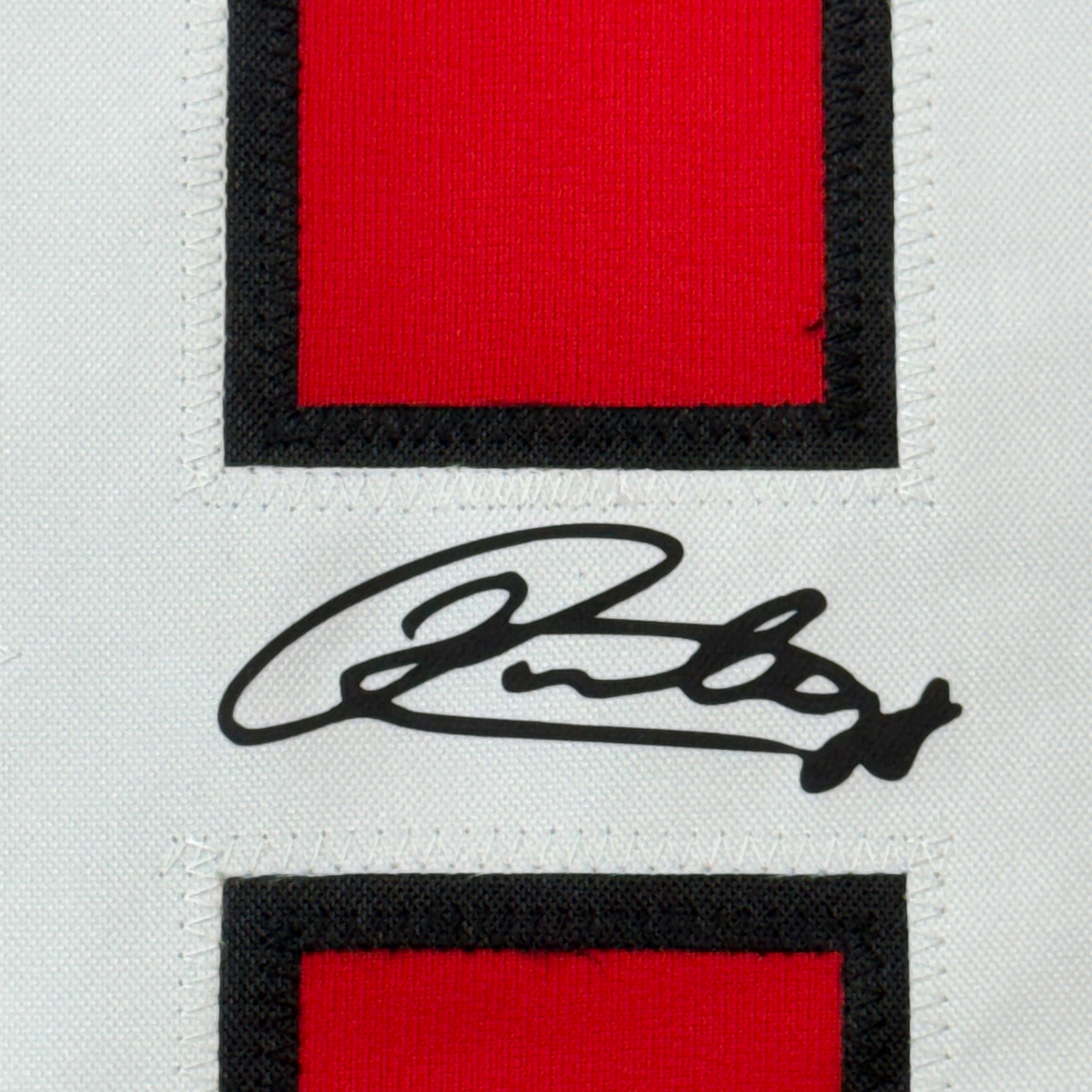 Framed Facsimile Autographed Patrick Kane 35x39 Chicago Red Reprint Laser Auto Hockey Jersey