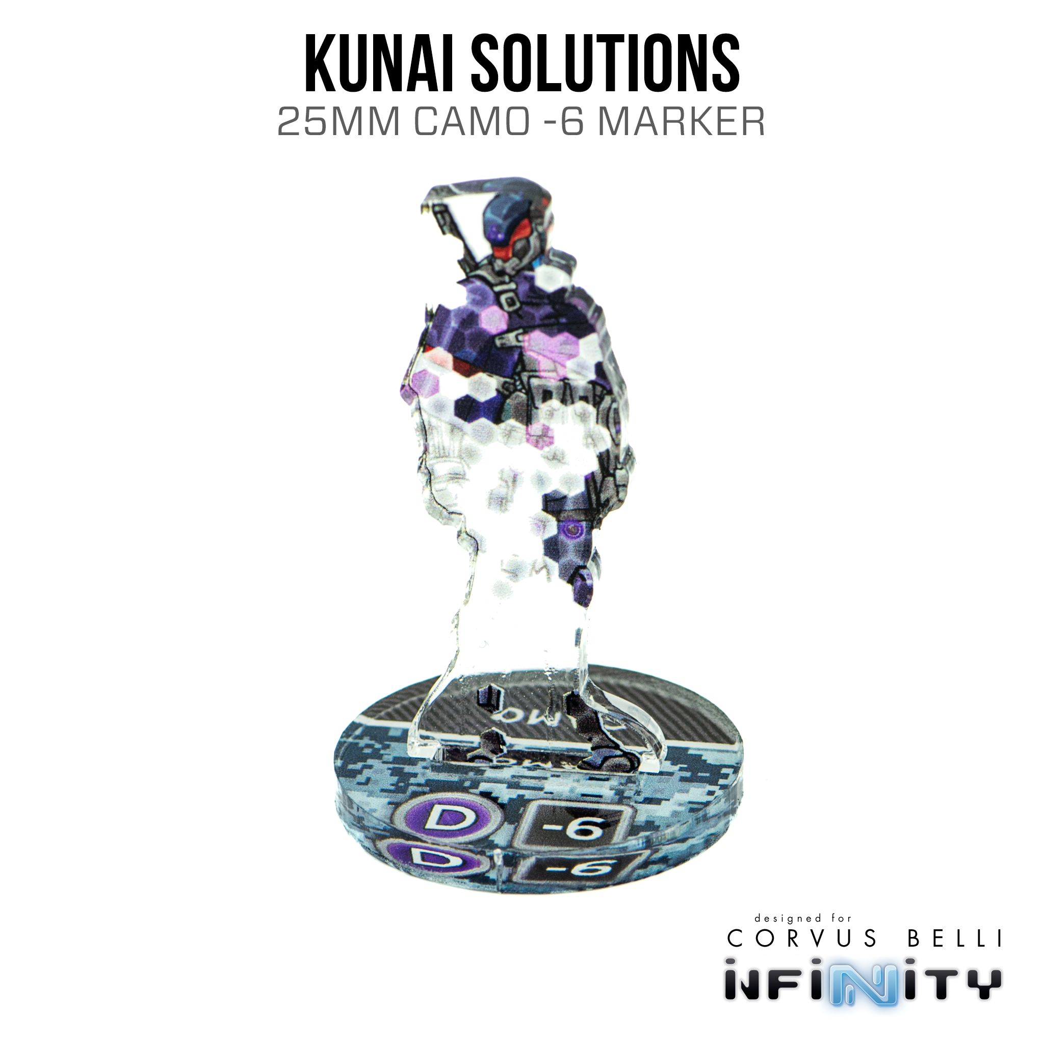 Infinity 3D Markers: Kunai Solutions Ninja (25mm Camo -6)