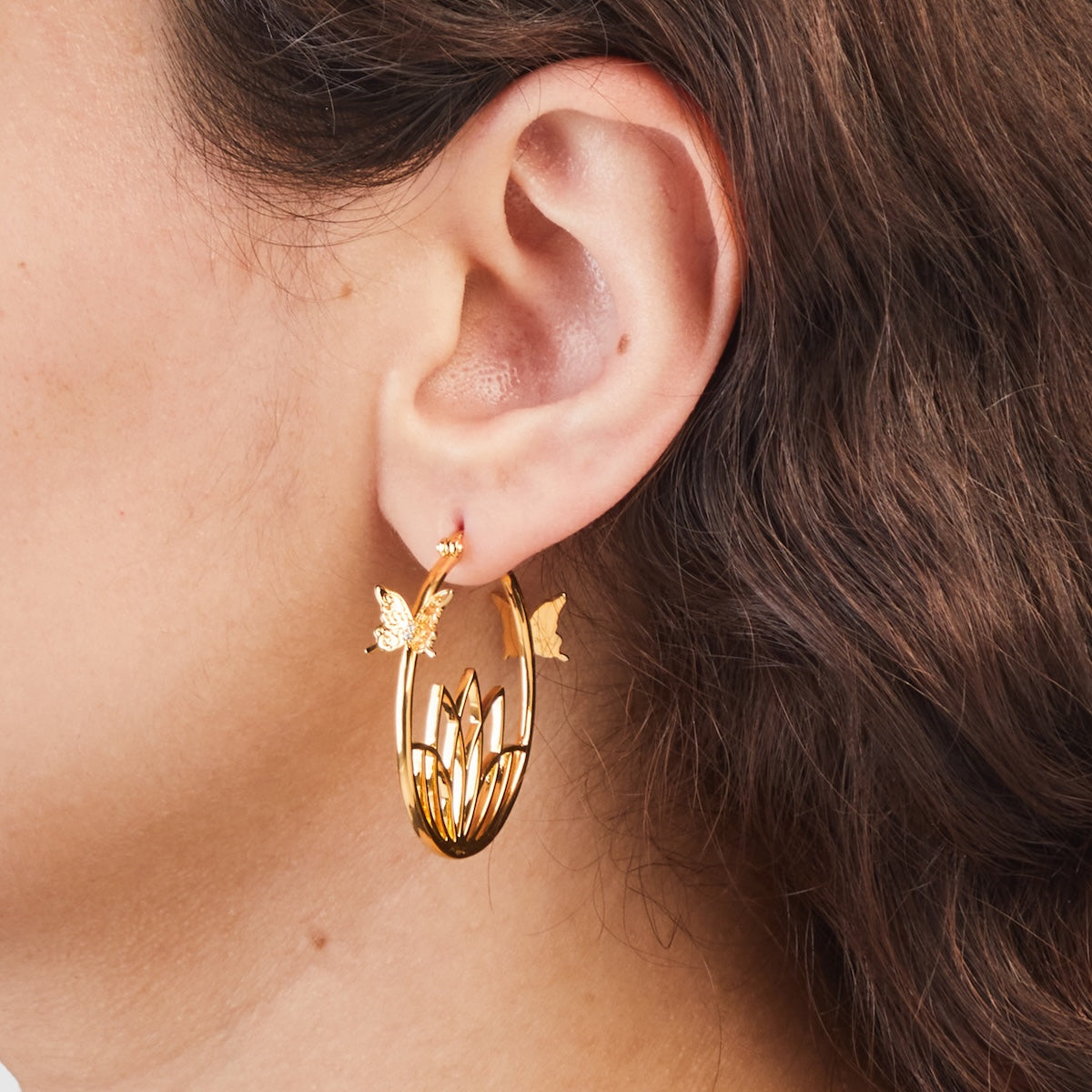 League of Legends X RockLove SPIRIT BLOSSOM Syndra Hoop Earrings