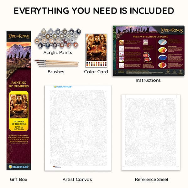 The Lord of the Rings - Paint By Numbers Kit