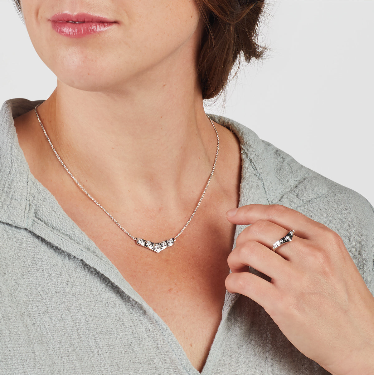 Star Wars X RockLove Leia Organa Crystal Necklace