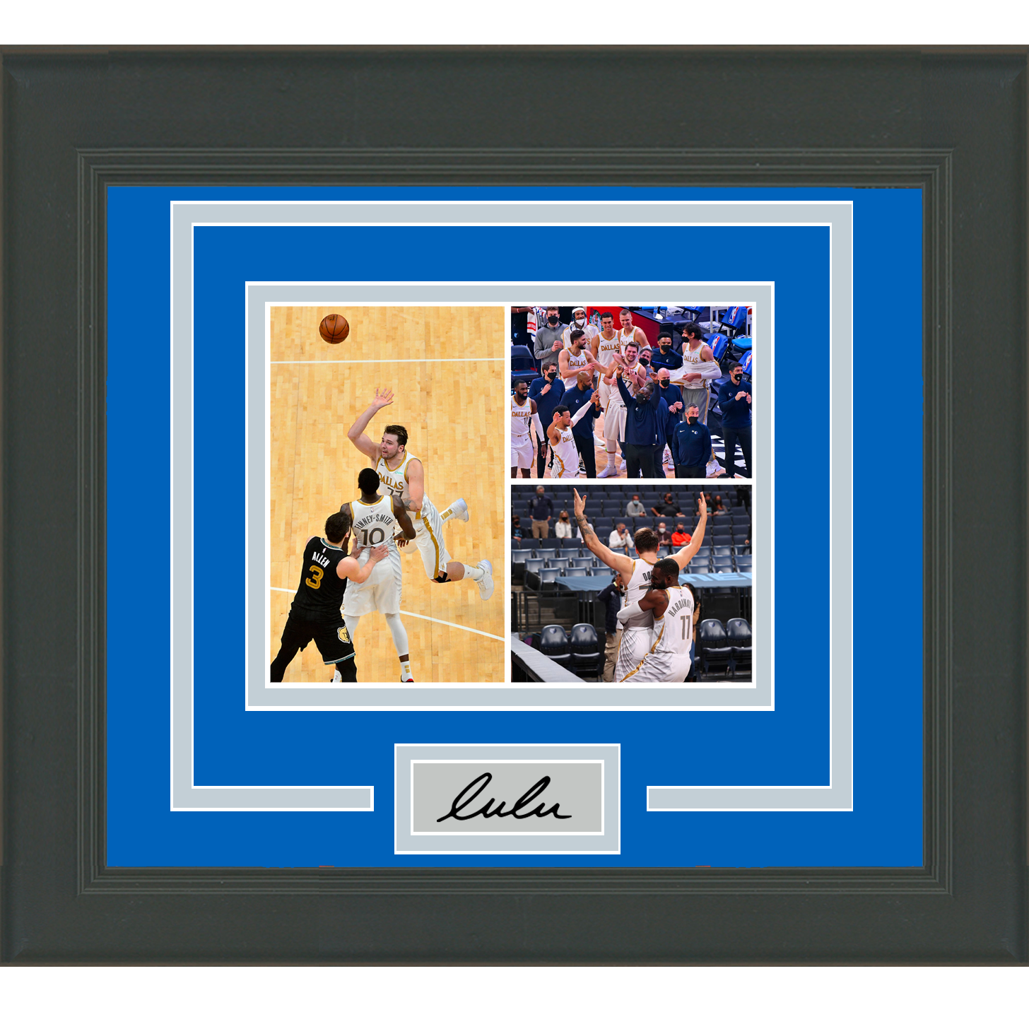 Framed Luka Doncic Dallas Mavericks Game Winner Facsimile Laser Engraved Signature Auto 11x14 Basketball Photo