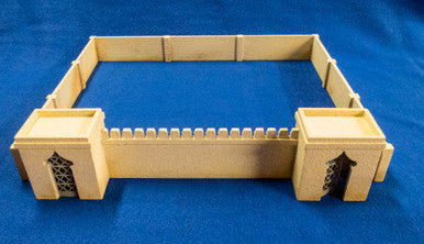 28mm Temple Walls (MDF) - 28MMDF160-2