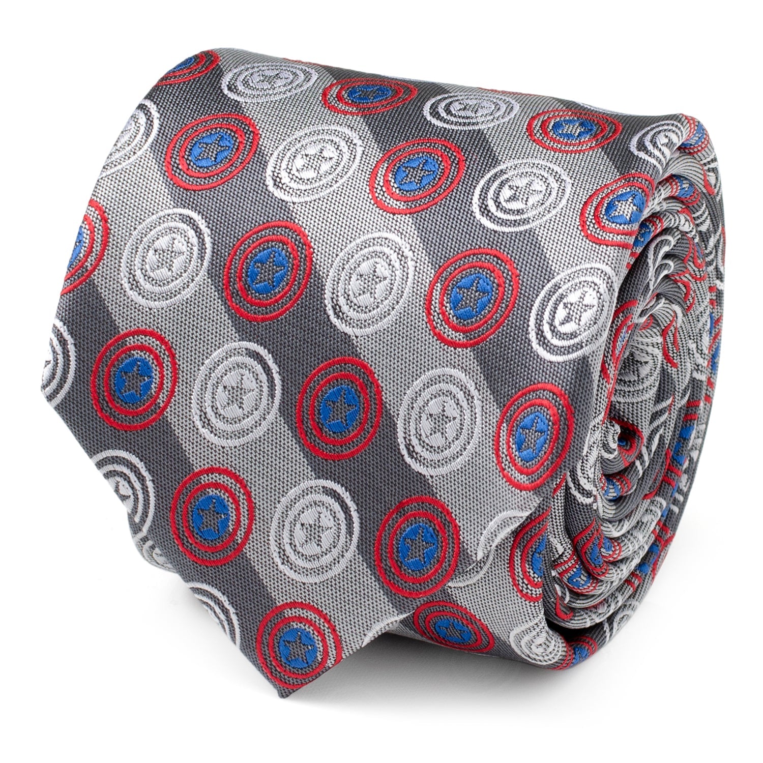 Marvel Captain America Gray Stripe Men's Tie