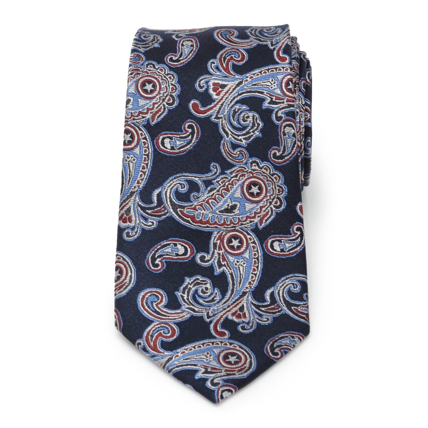 Marvel Captain America Paisley Men's Tie