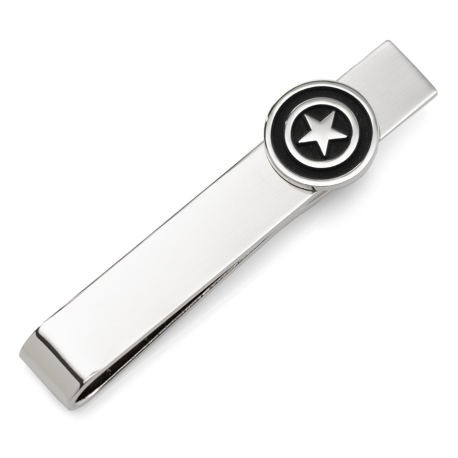 Marvel Captain America Silver Hidden Message Tie Bar