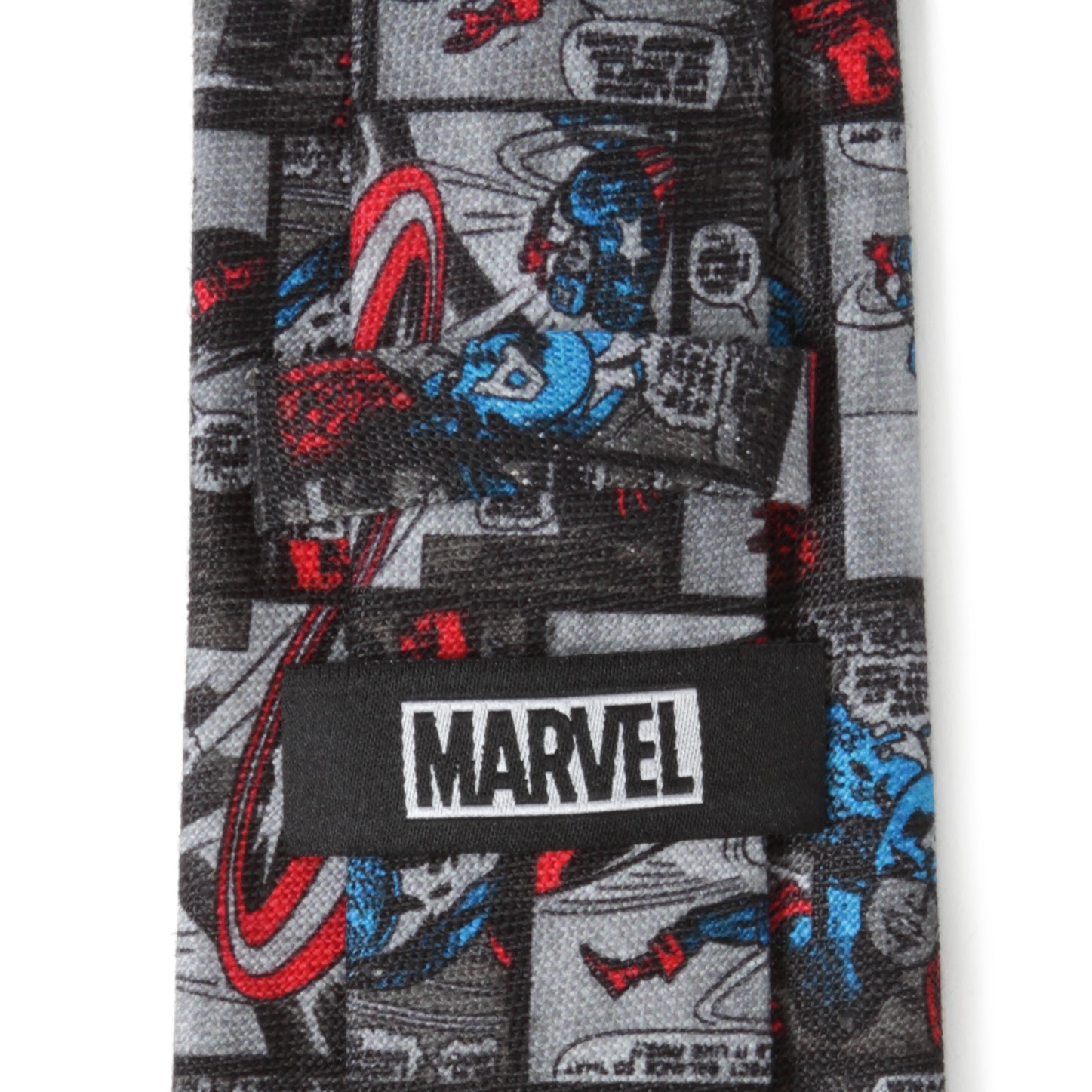 Marvel Captain America Comic Gray Men's Tie