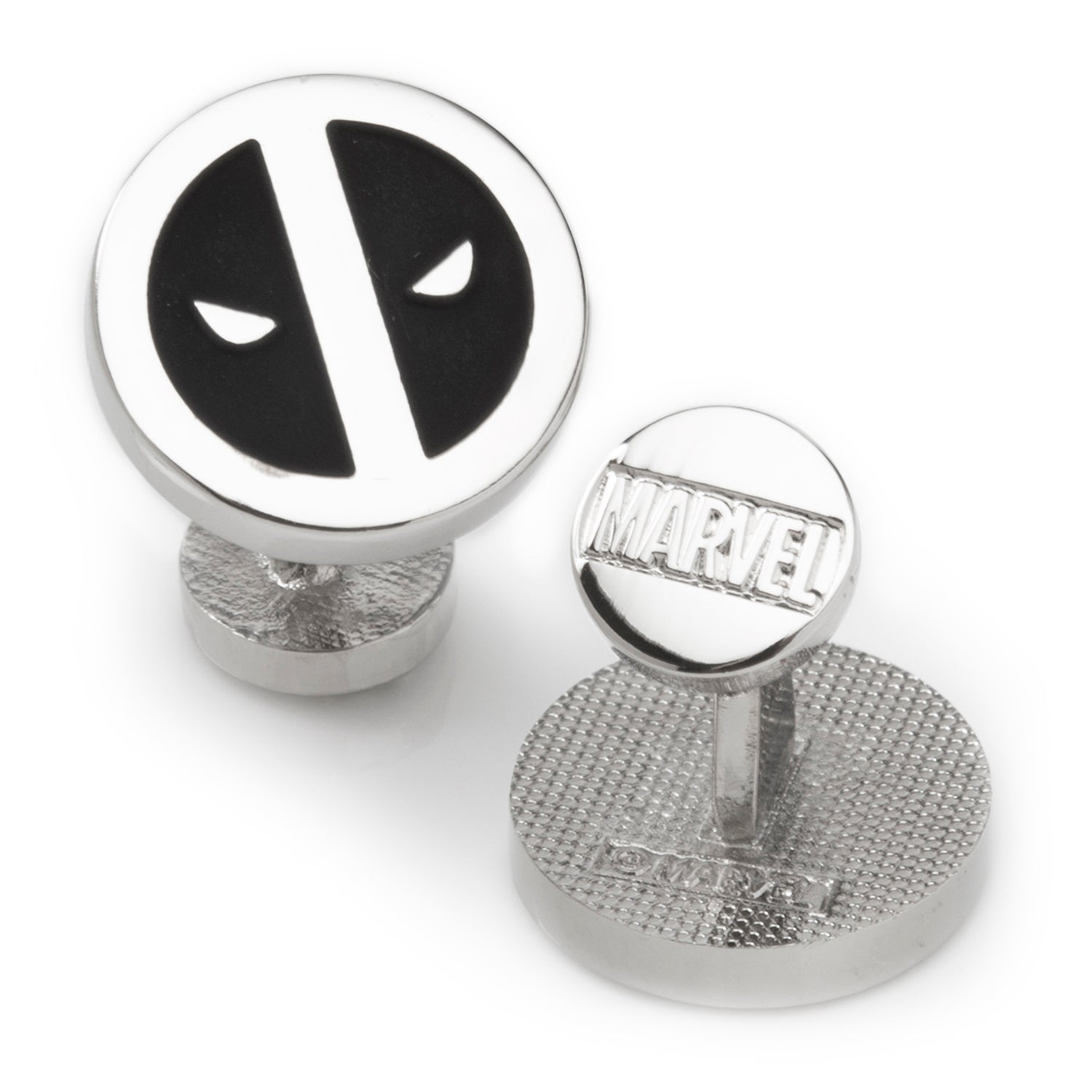 Marvel Deadpool Silver Mask Cufflinks