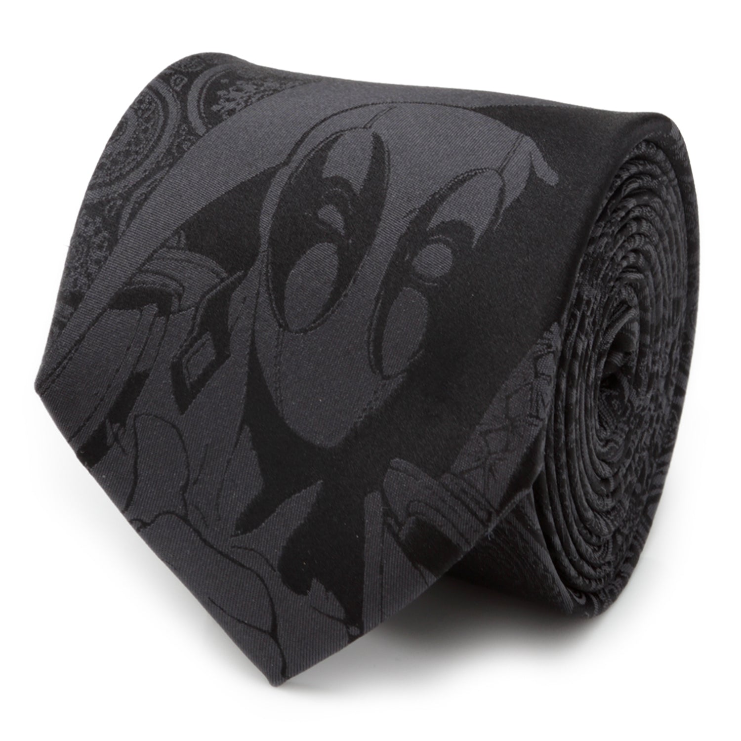 Marvel Deadpool Hidden Paisley Black Silk Men's Tie