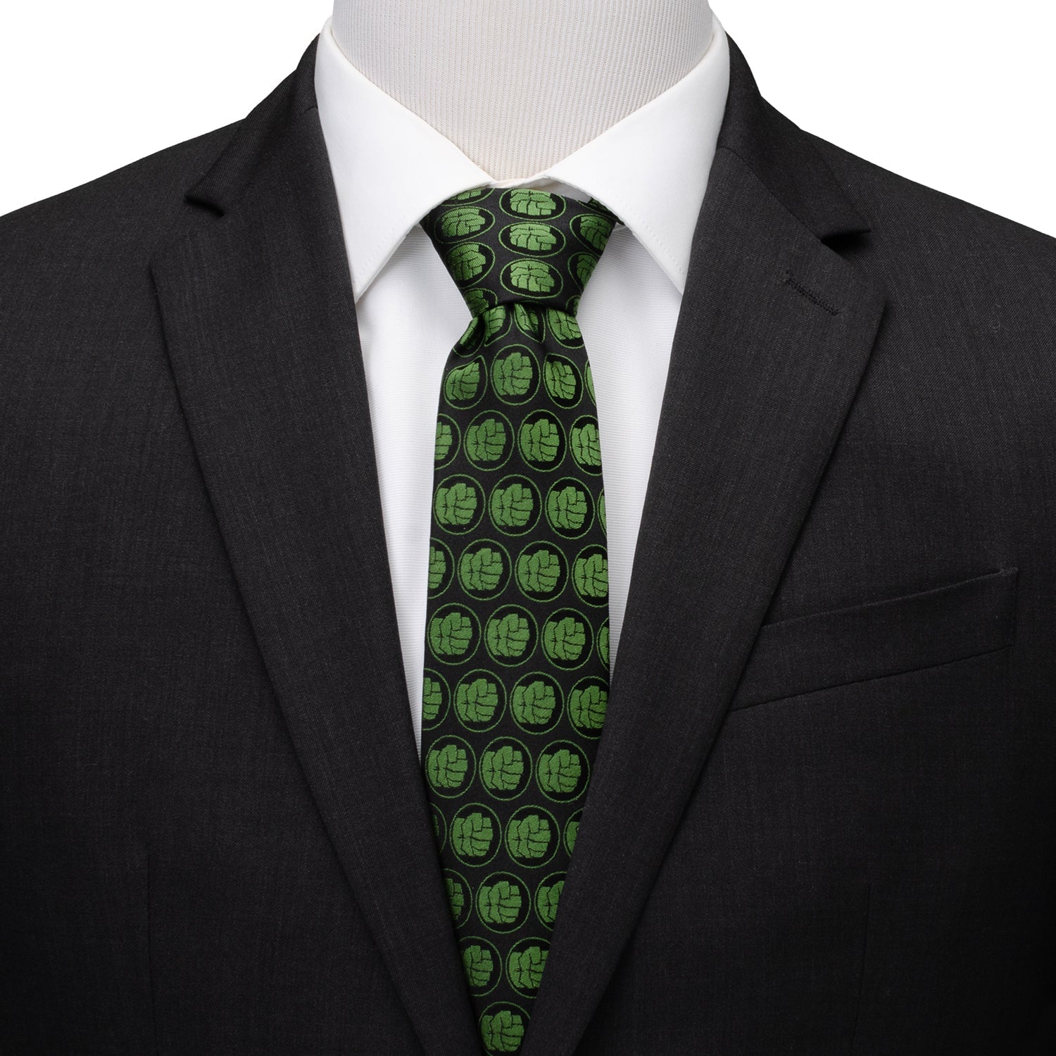 Marvel Hulk Black Men's Tie
